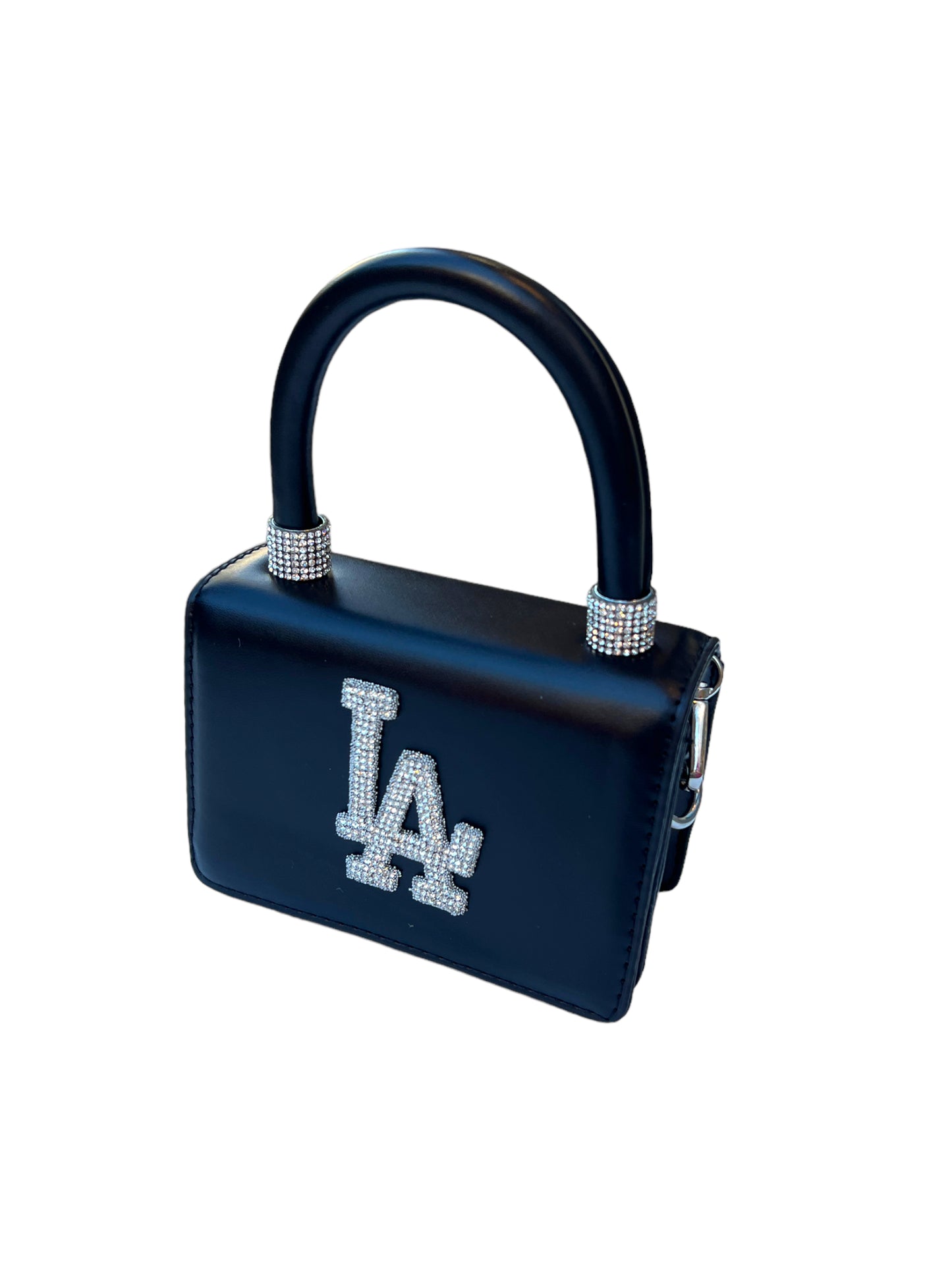 Black LA Rhinestone Mini Handbag