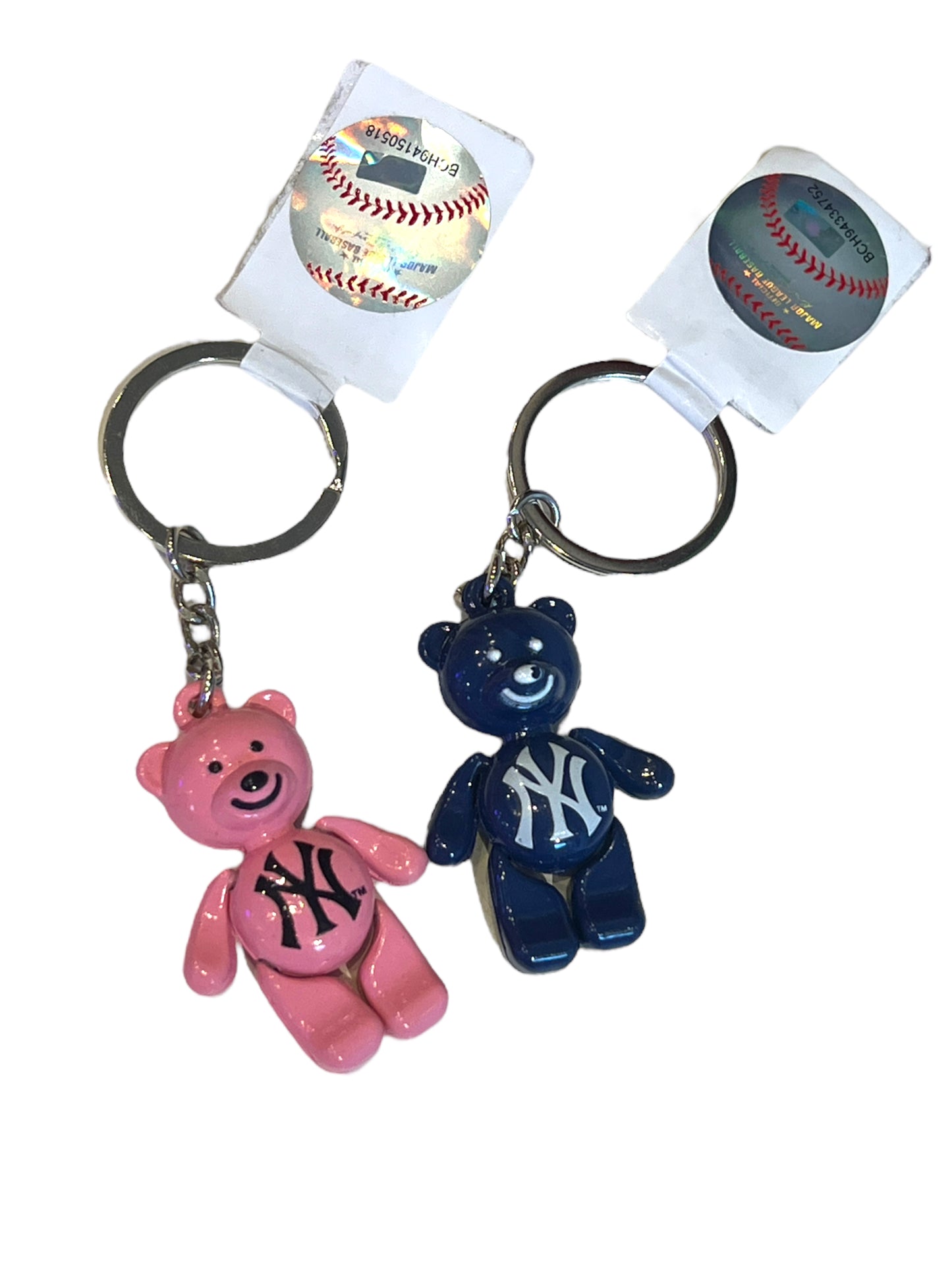 Teddy Bear Yankee Keychain