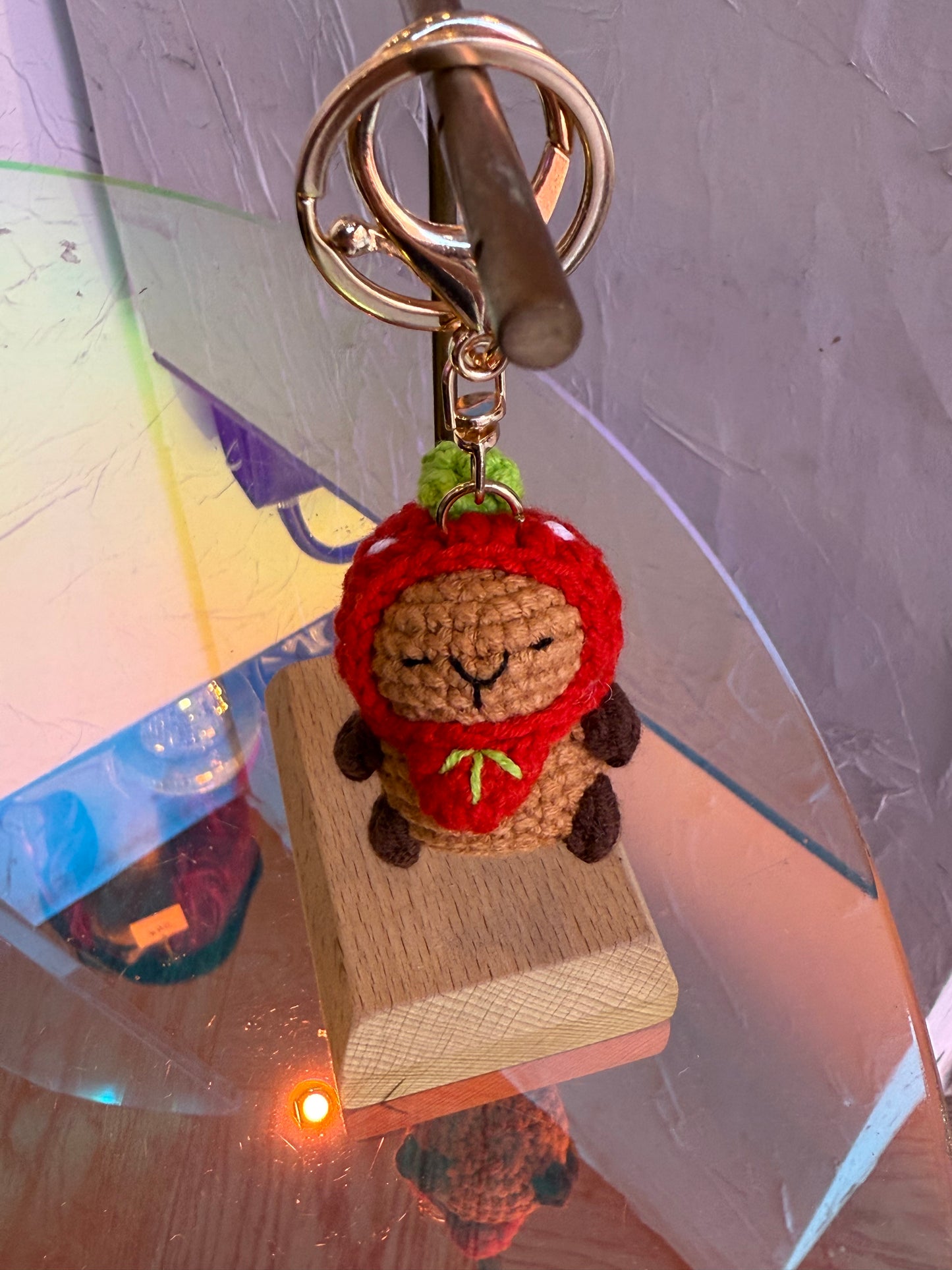 Crochet Capybara Keychain