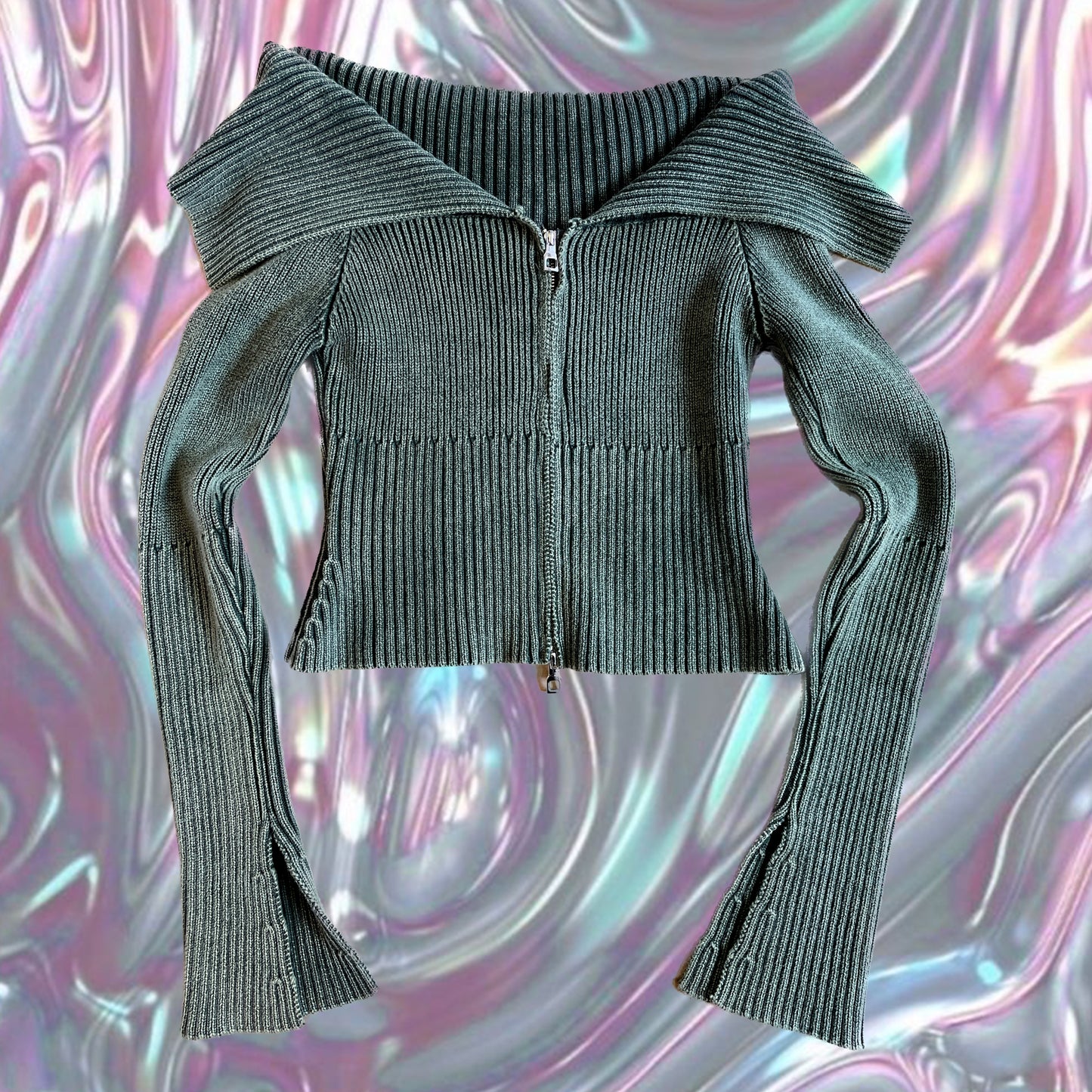 Off The Shoulder Sweater (Green)