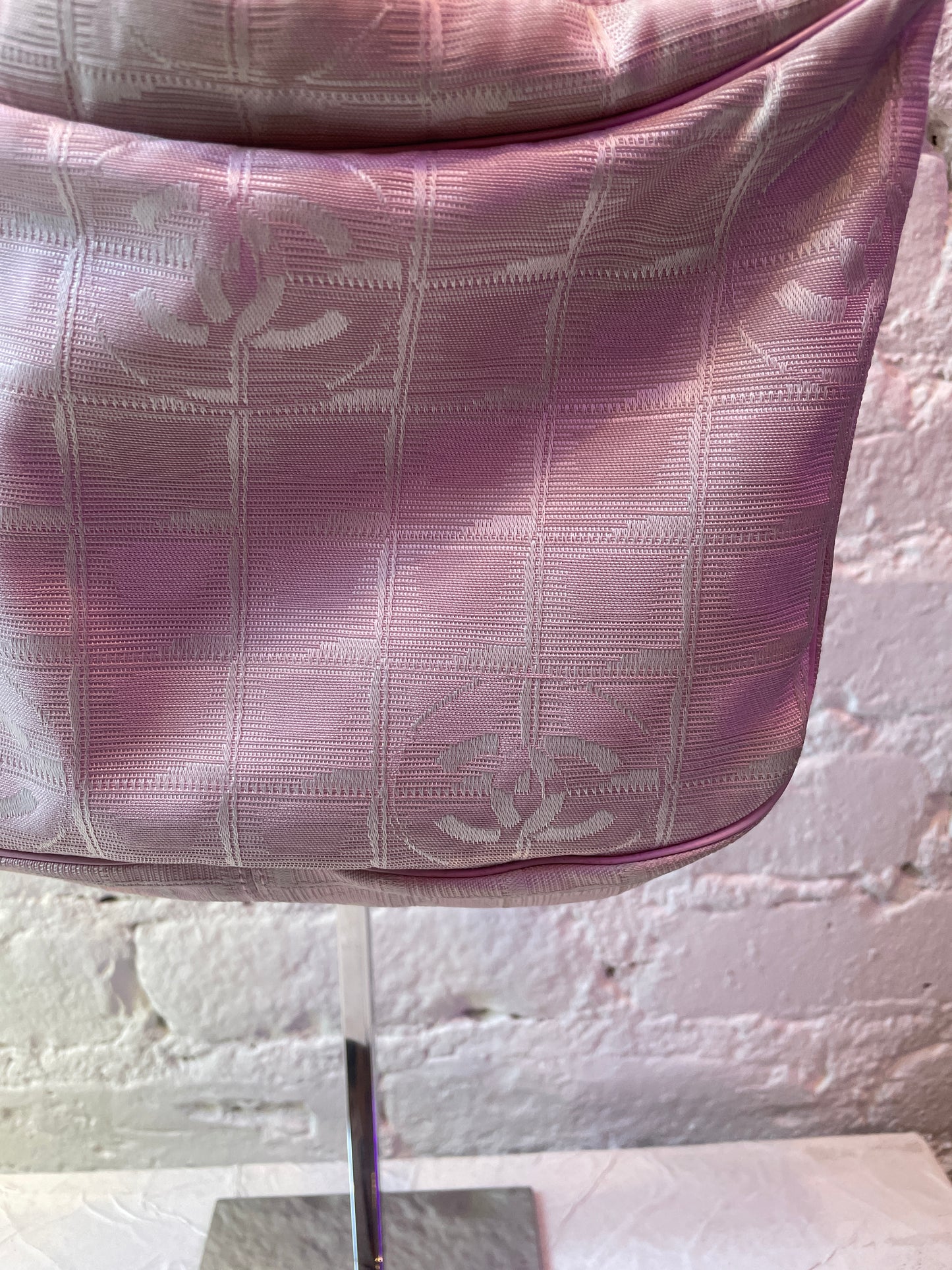 Chanel Travel Line Shoulder Bag (Pink)