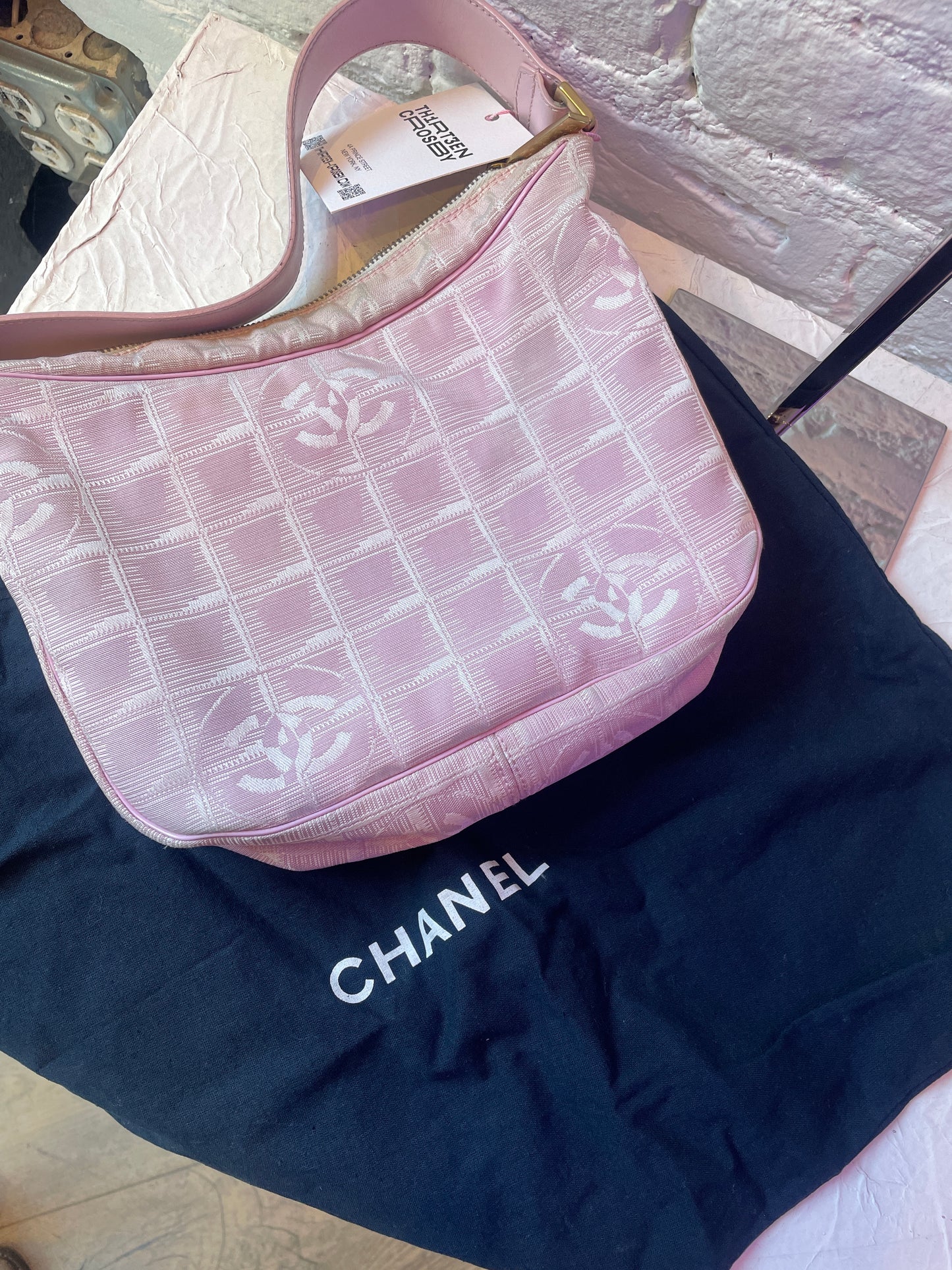 Chanel Travel Line Shoulder Bag (Pink)