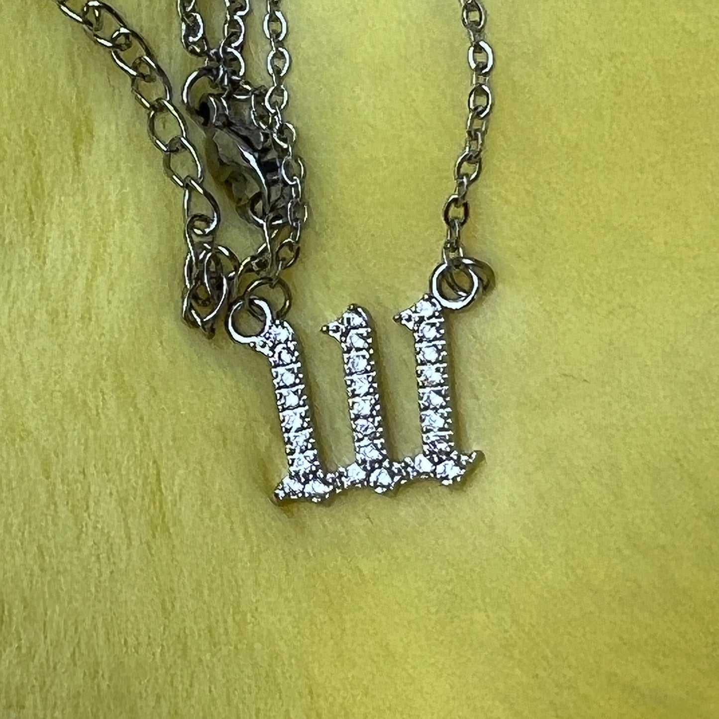 111 Angel Numbers Necklace (Silver)