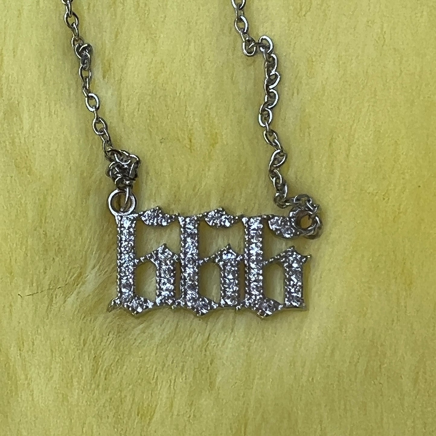 666 Angel Numbers Necklace (Silver)