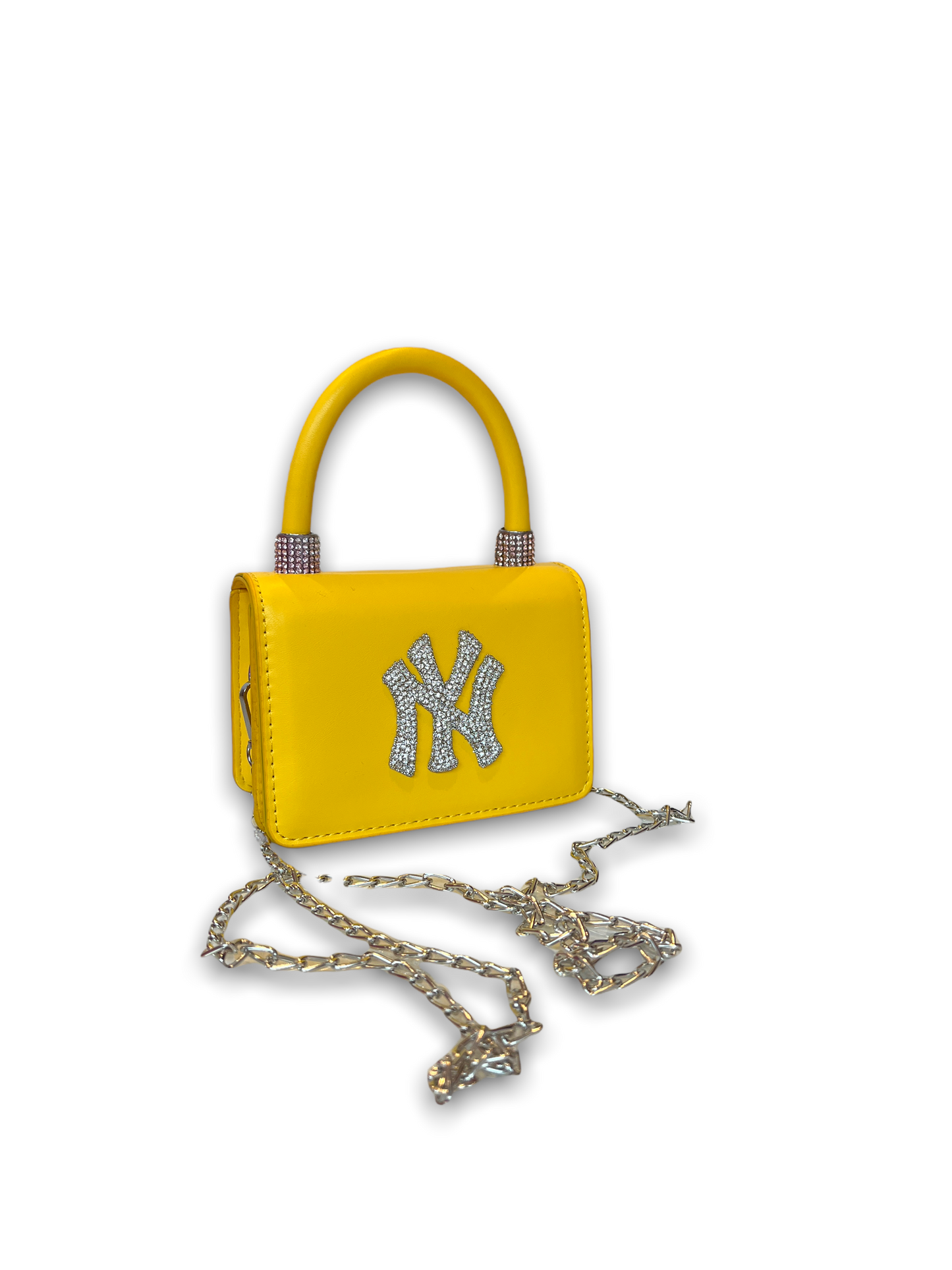 Yellow NY Rhinestone Bag