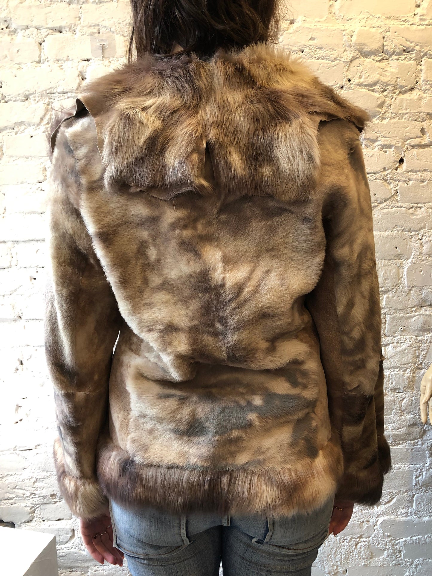 Vintage Lamb leather Fur Coat