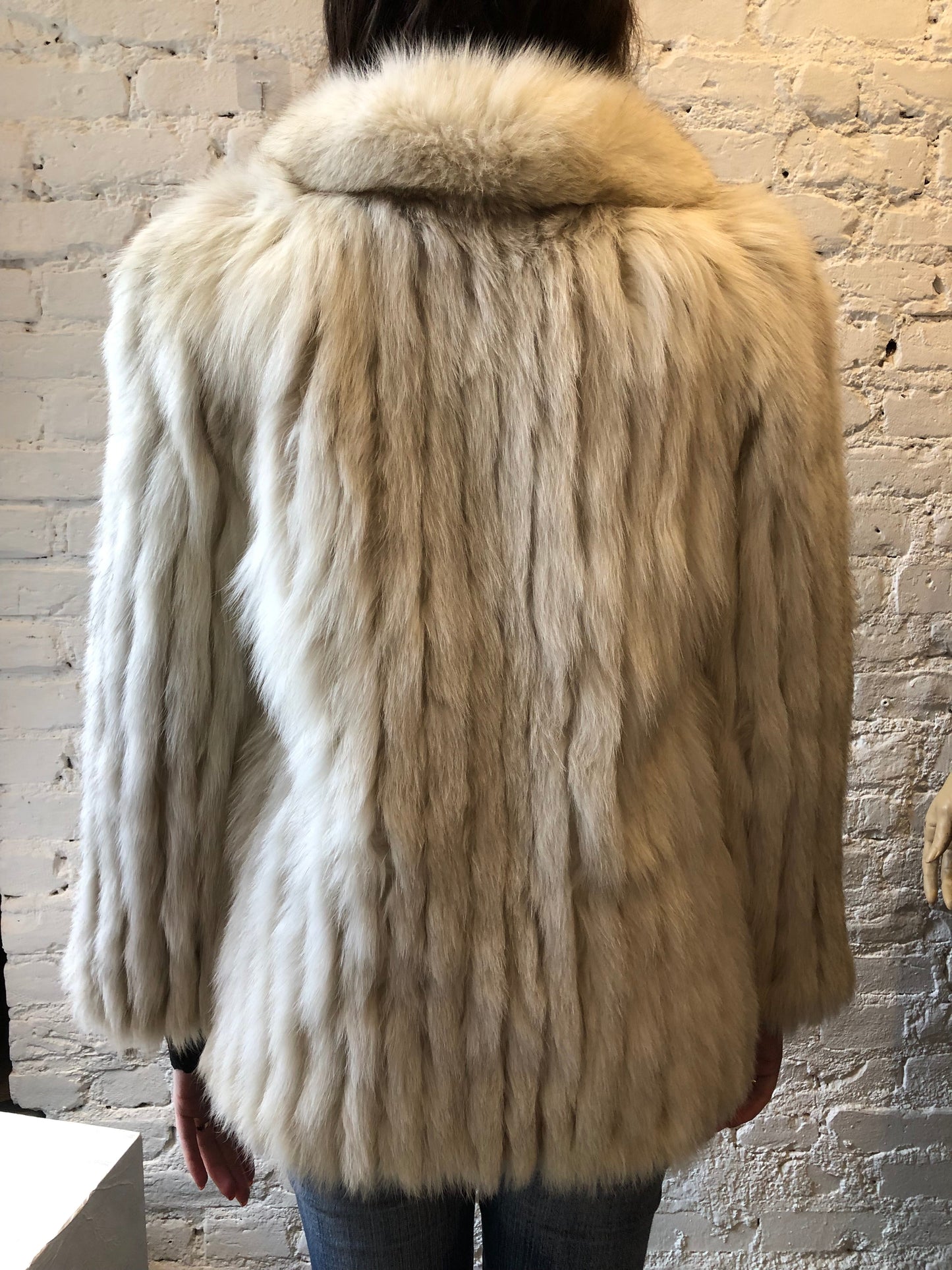 White Fox Fur Coat