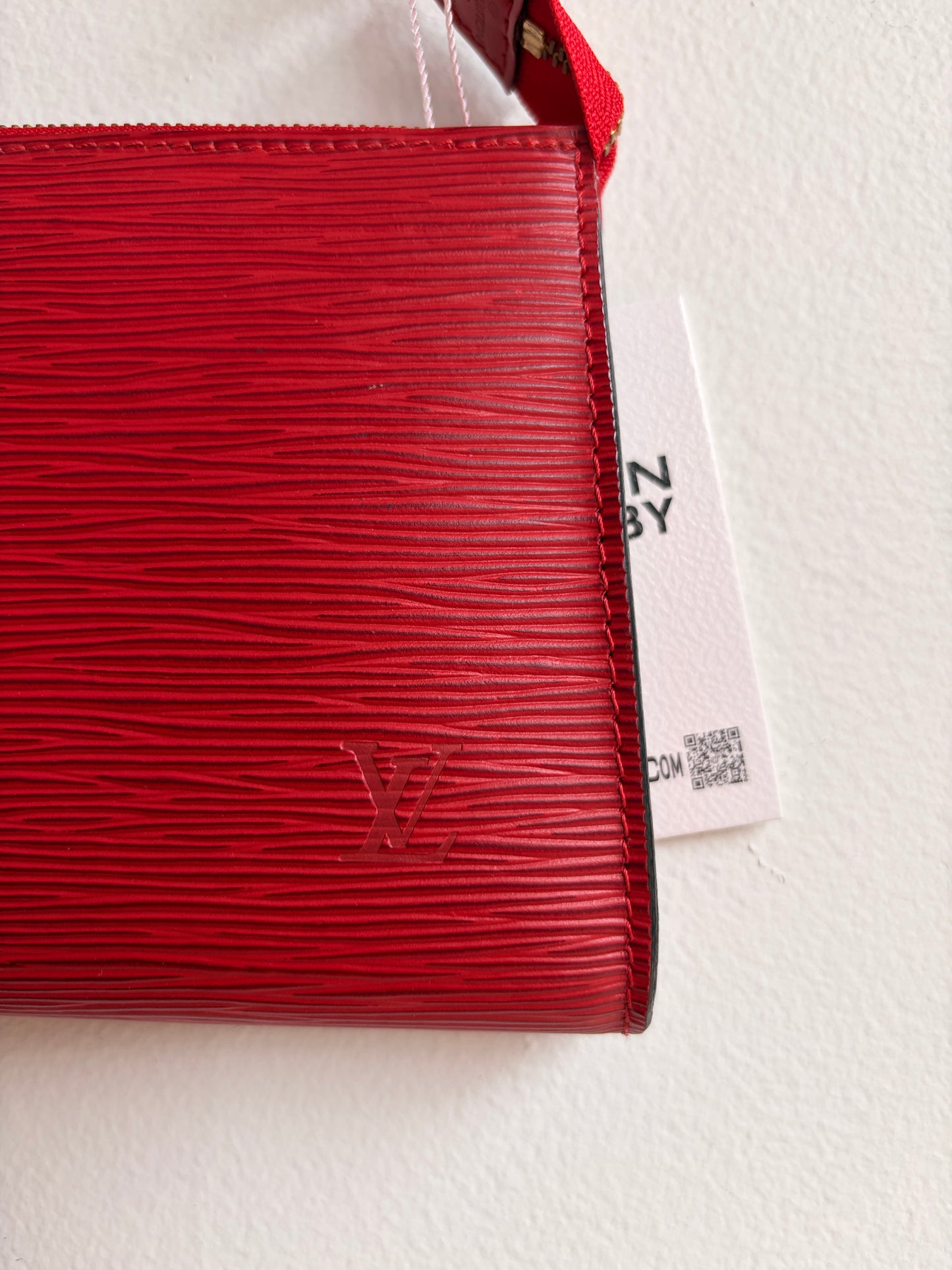 Louis Vuitton Red Epi Leather Pochette