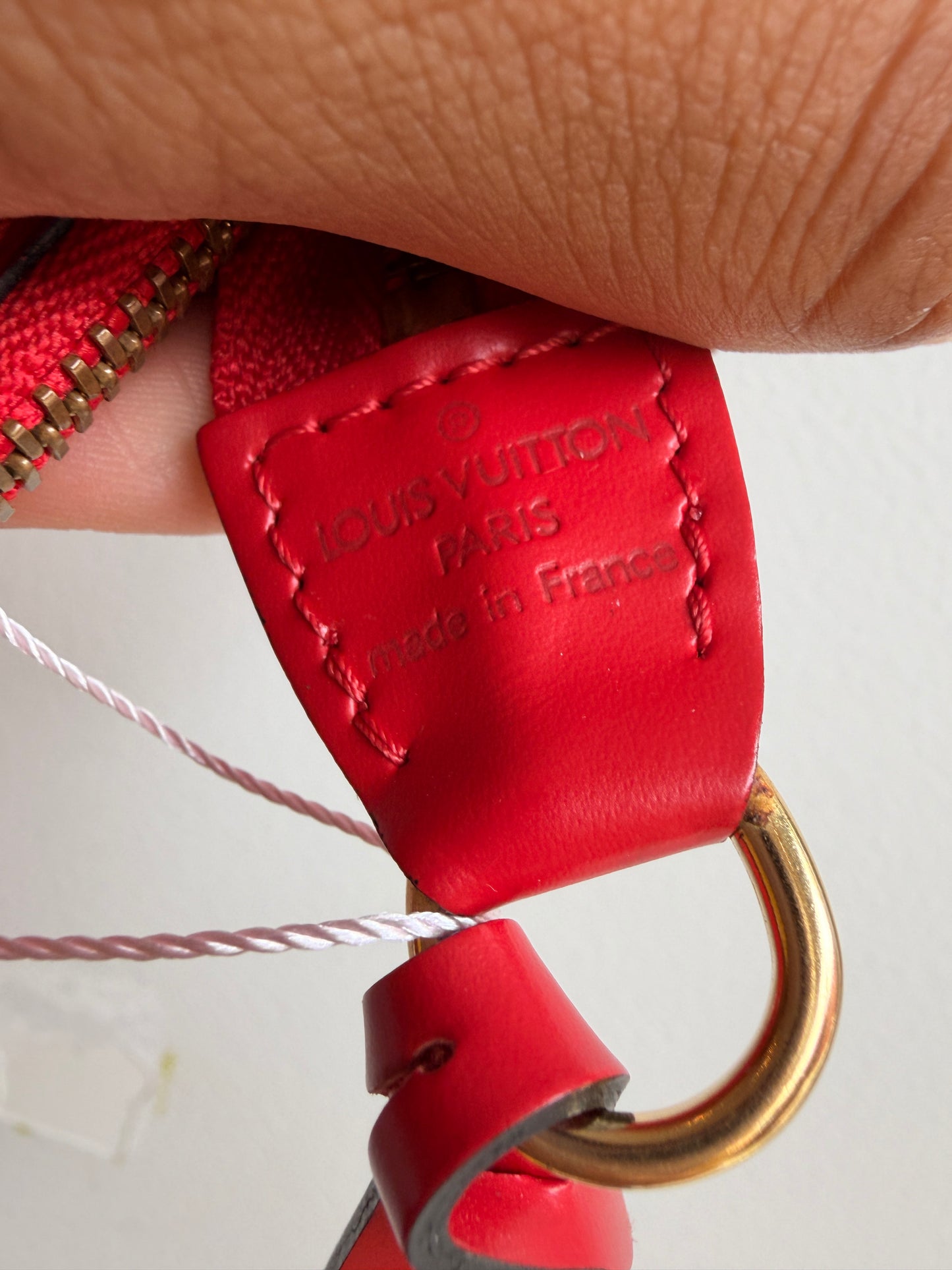 Louis Vuitton Red Epi Leather Pochette