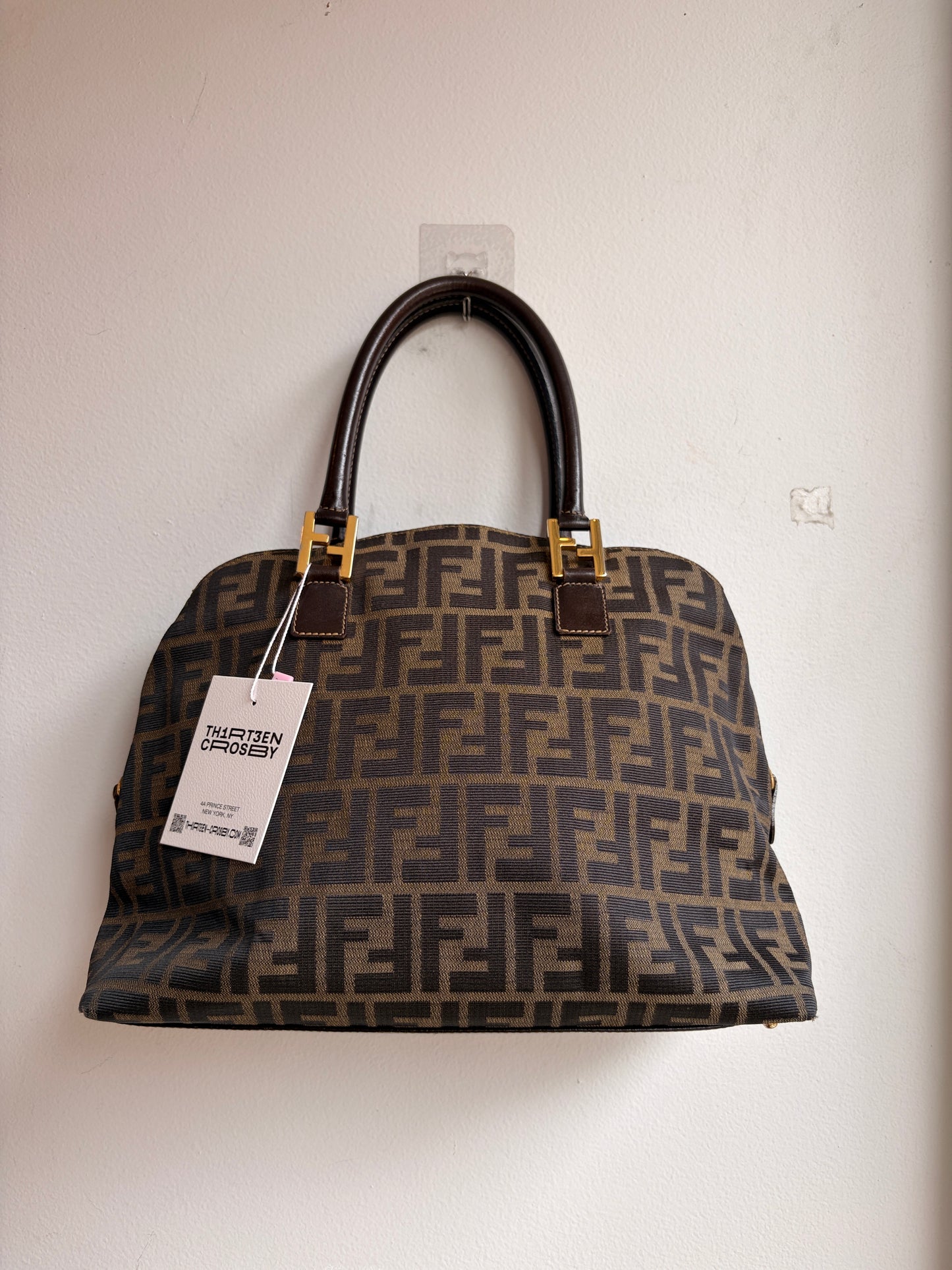 Fendi Zucca Top Handle Bag