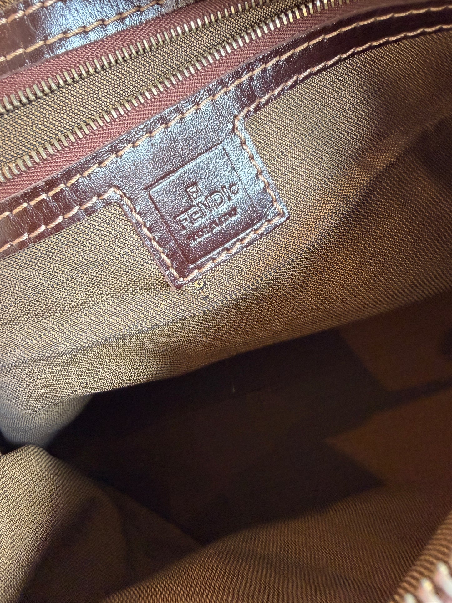 Fendi Zucca Top Handle Bag