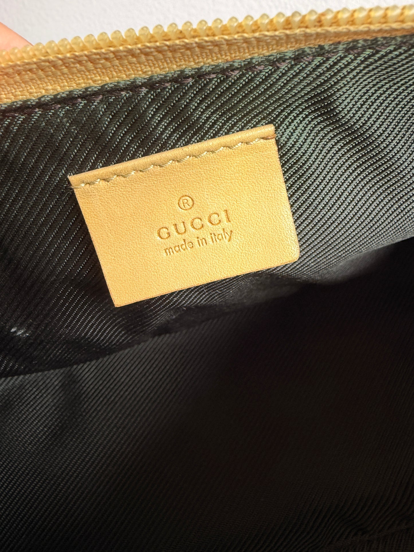 Gucci Beige GG Monogram Boat Pochette