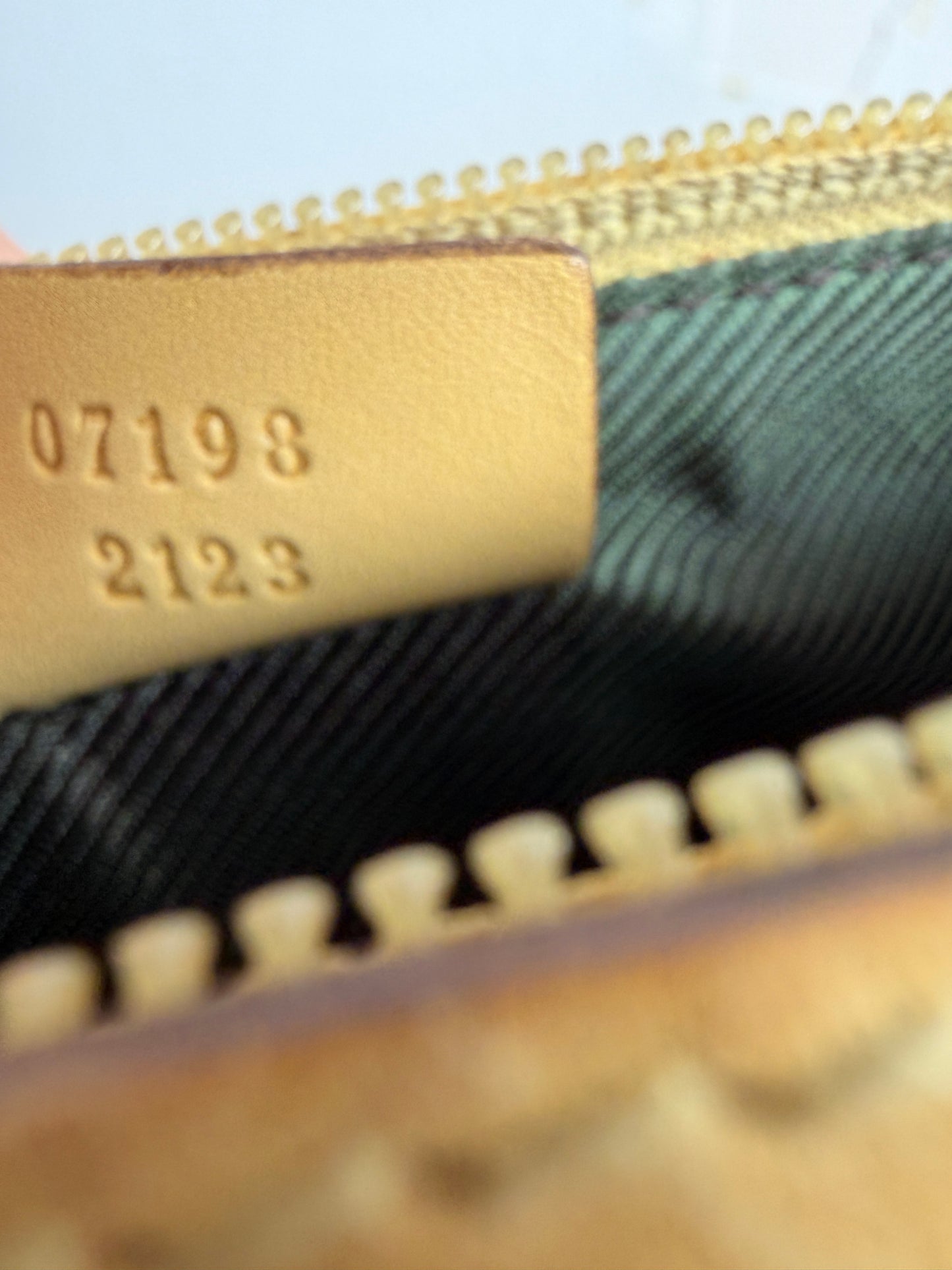 Gucci Beige GG Monogram Boat Pochette