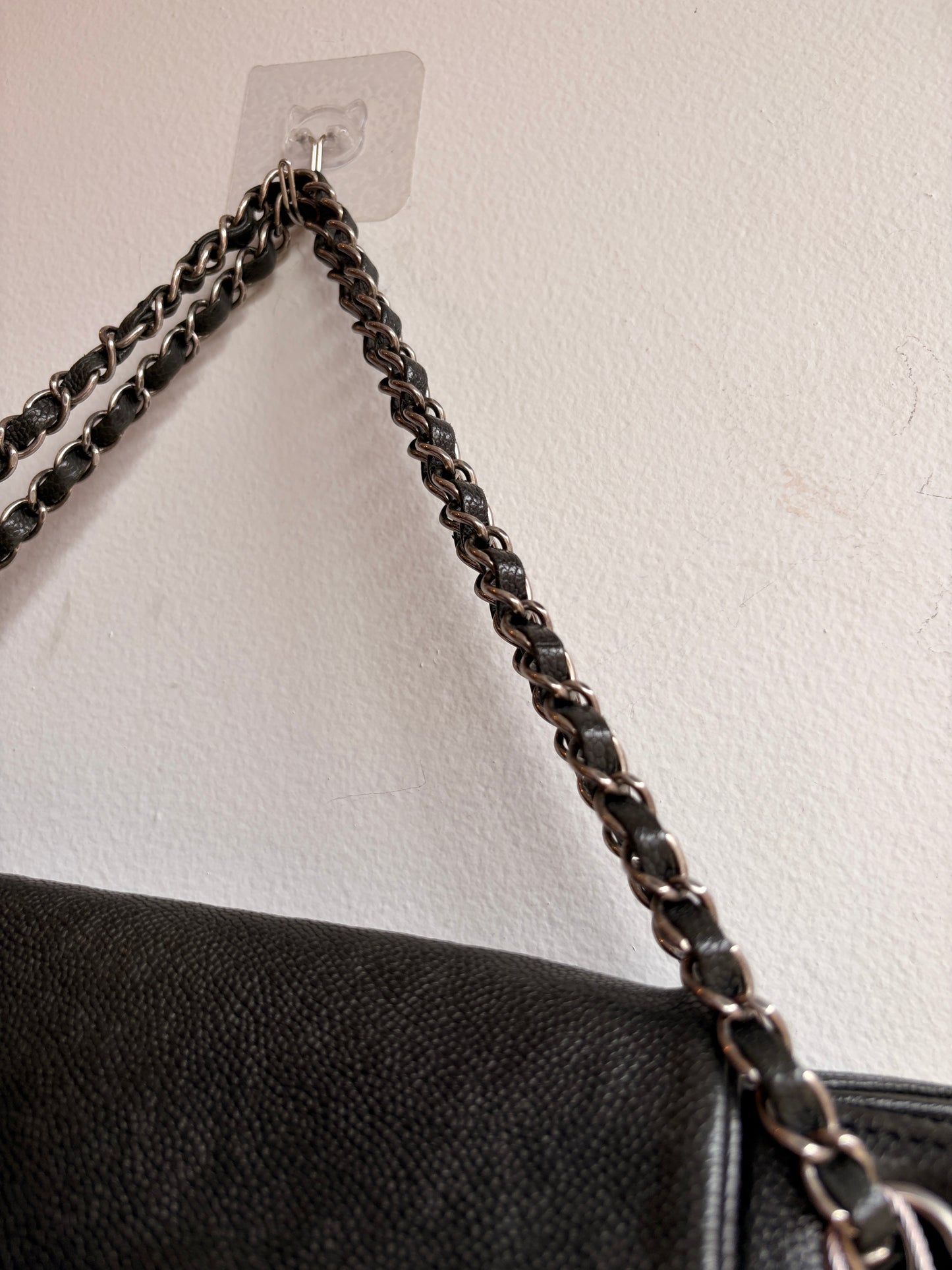 Chanel Black Caviar Accordion Flap Bag