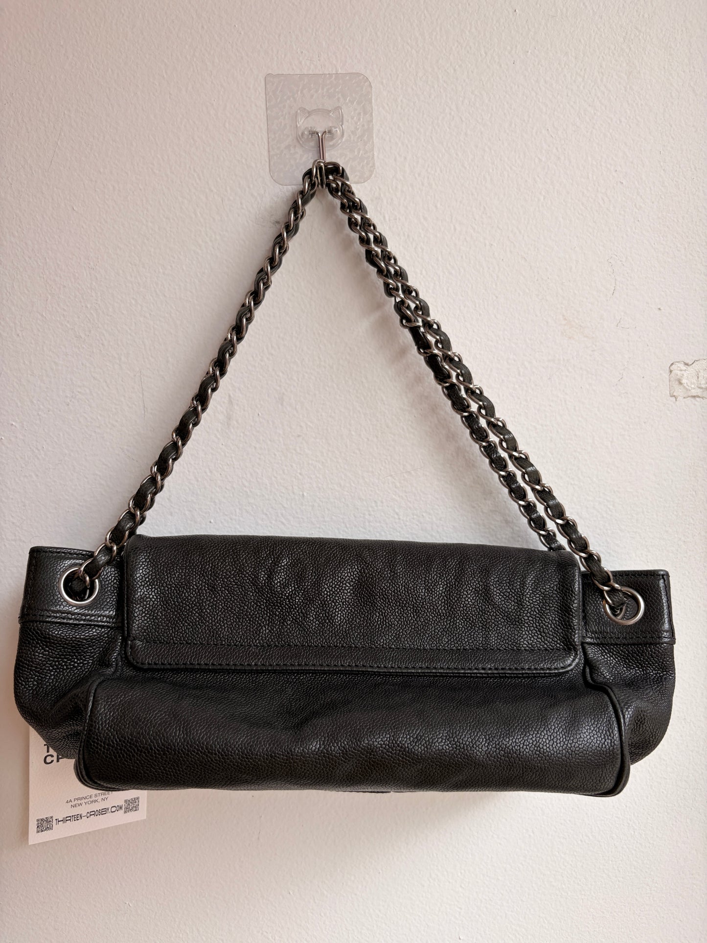 Chanel Black Caviar Accordion Flap Bag