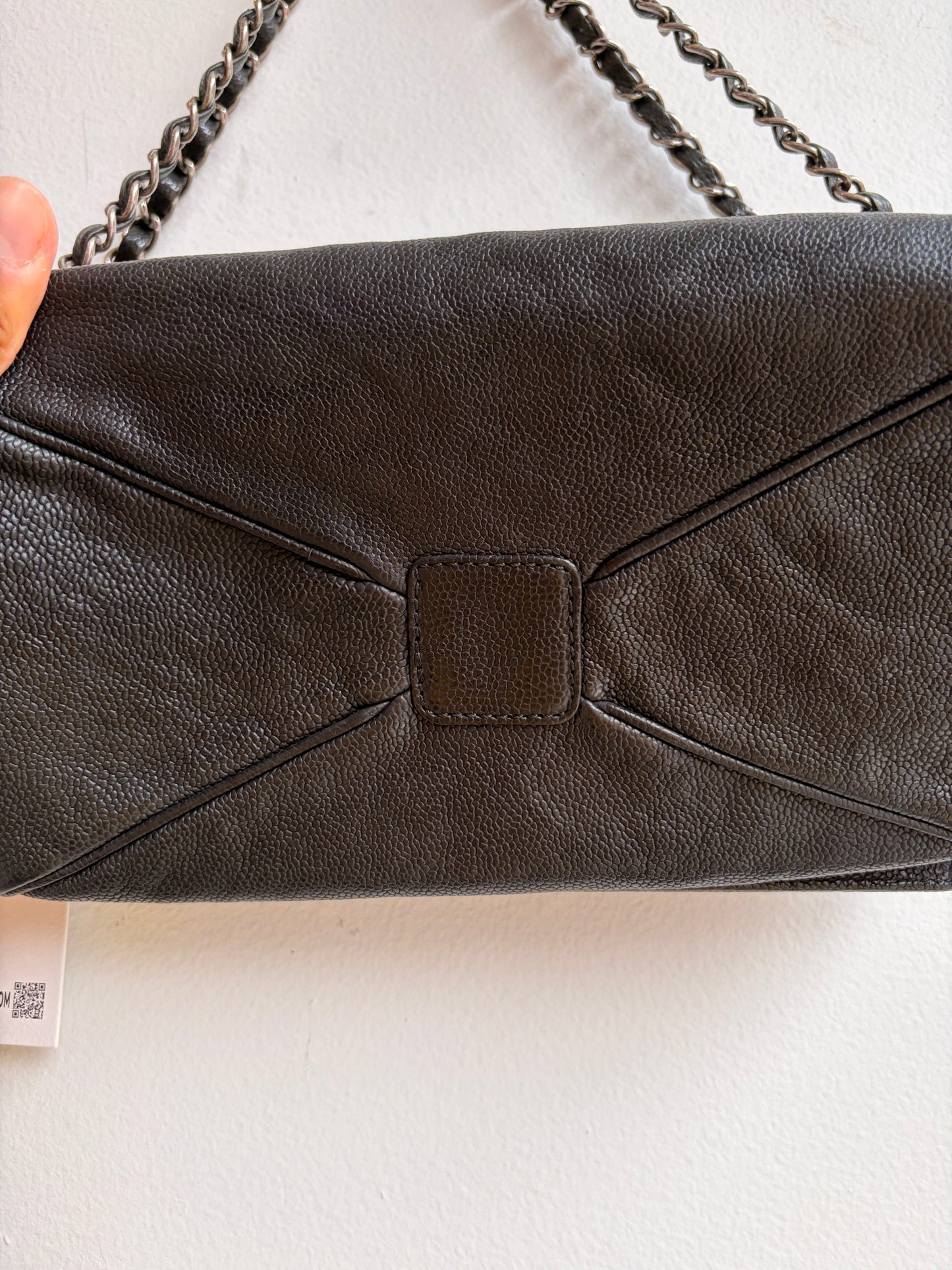 Chanel Black Caviar Accordion Flap Bag
