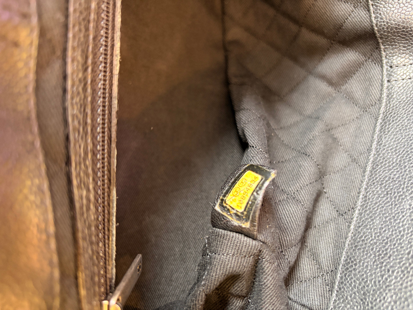 Chanel Black Caviar Accordion Flap Bag
