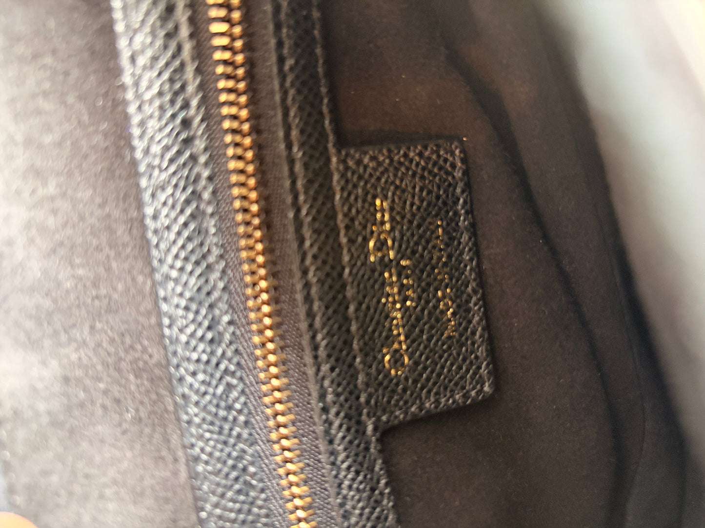 Christian Dior Saddle Bag in Black with Gold Hardware