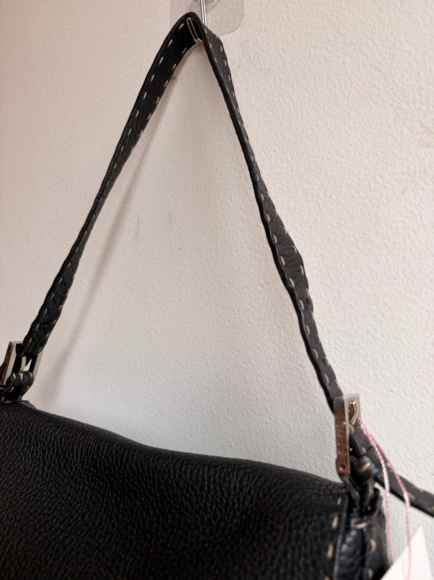 Fendi Selleria Mamma Baguette in Black Leather