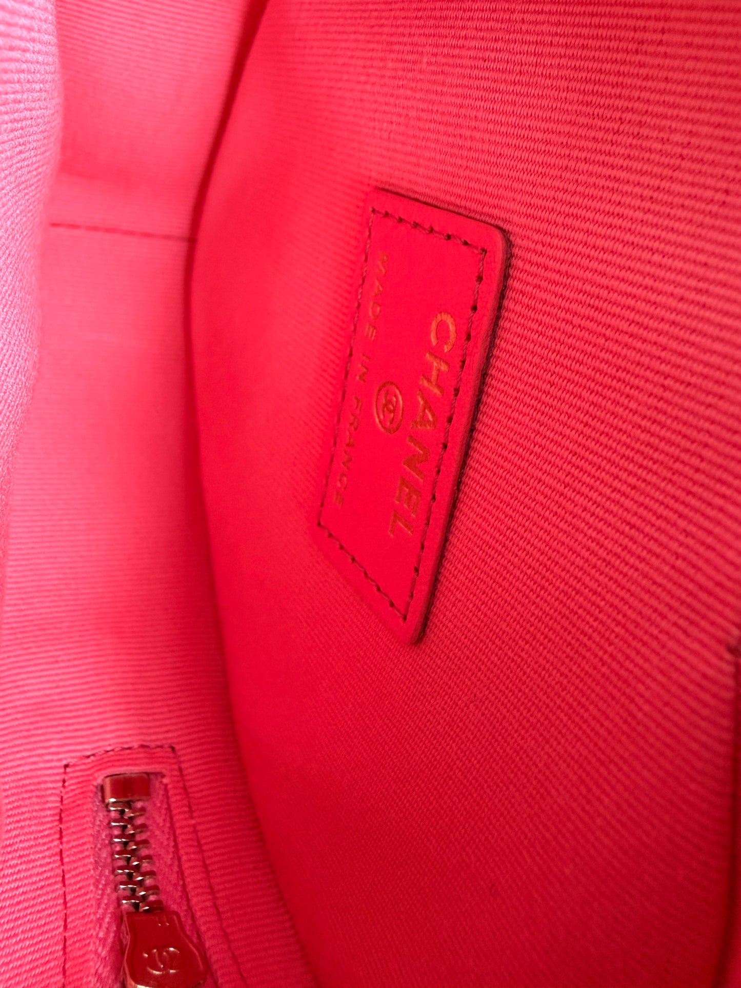 Chanel 2021 Pink Heart Crossbody Bag