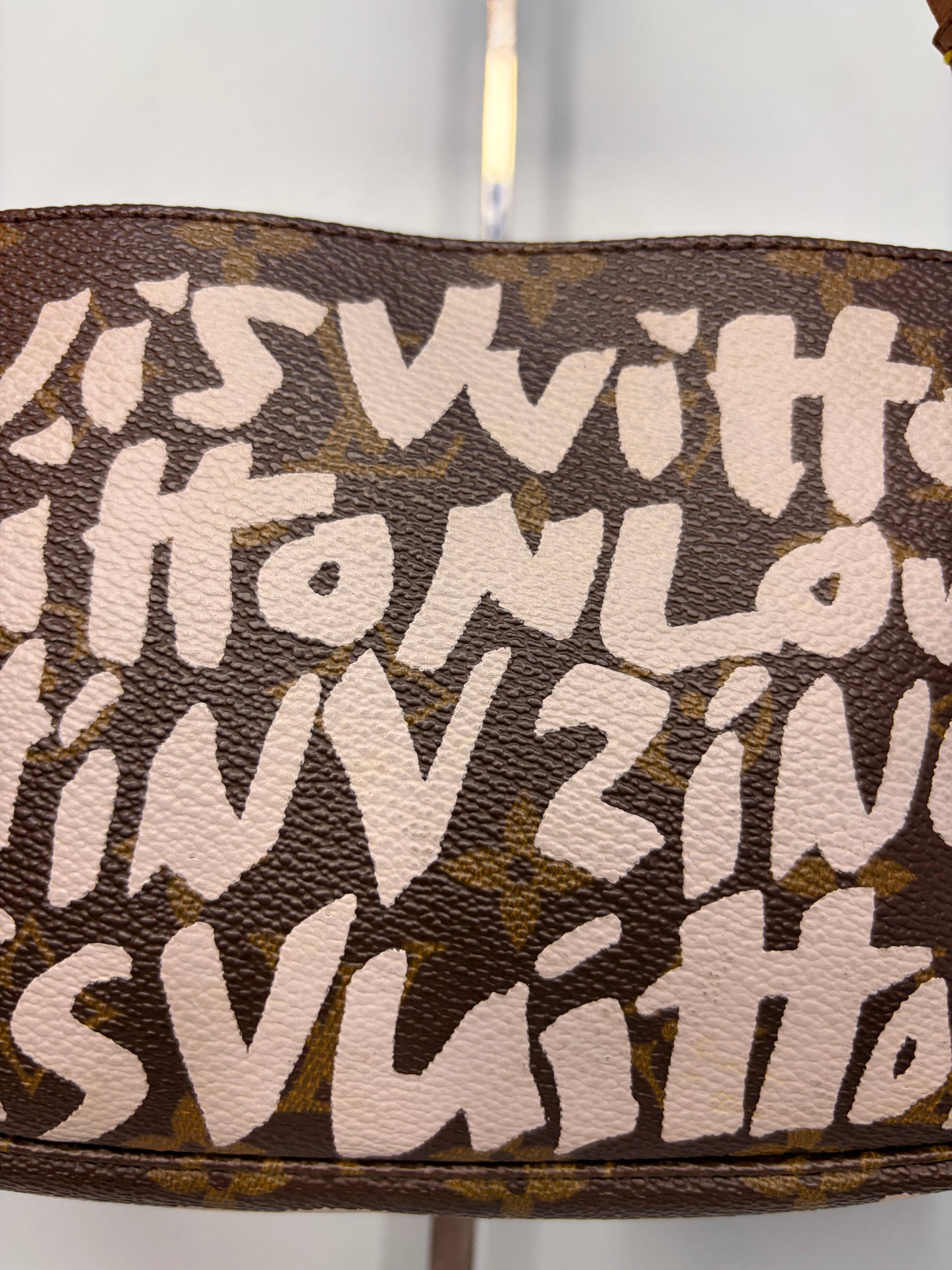 Louis Vuitton Graffiti Pochette in White