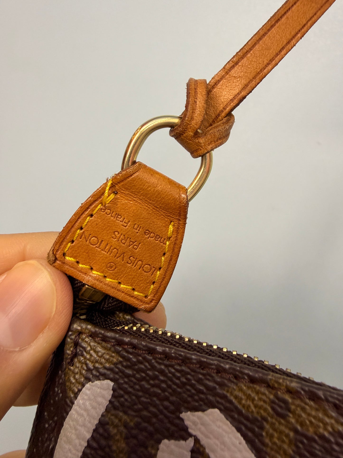 Louis Vuitton Graffiti Pochette in White