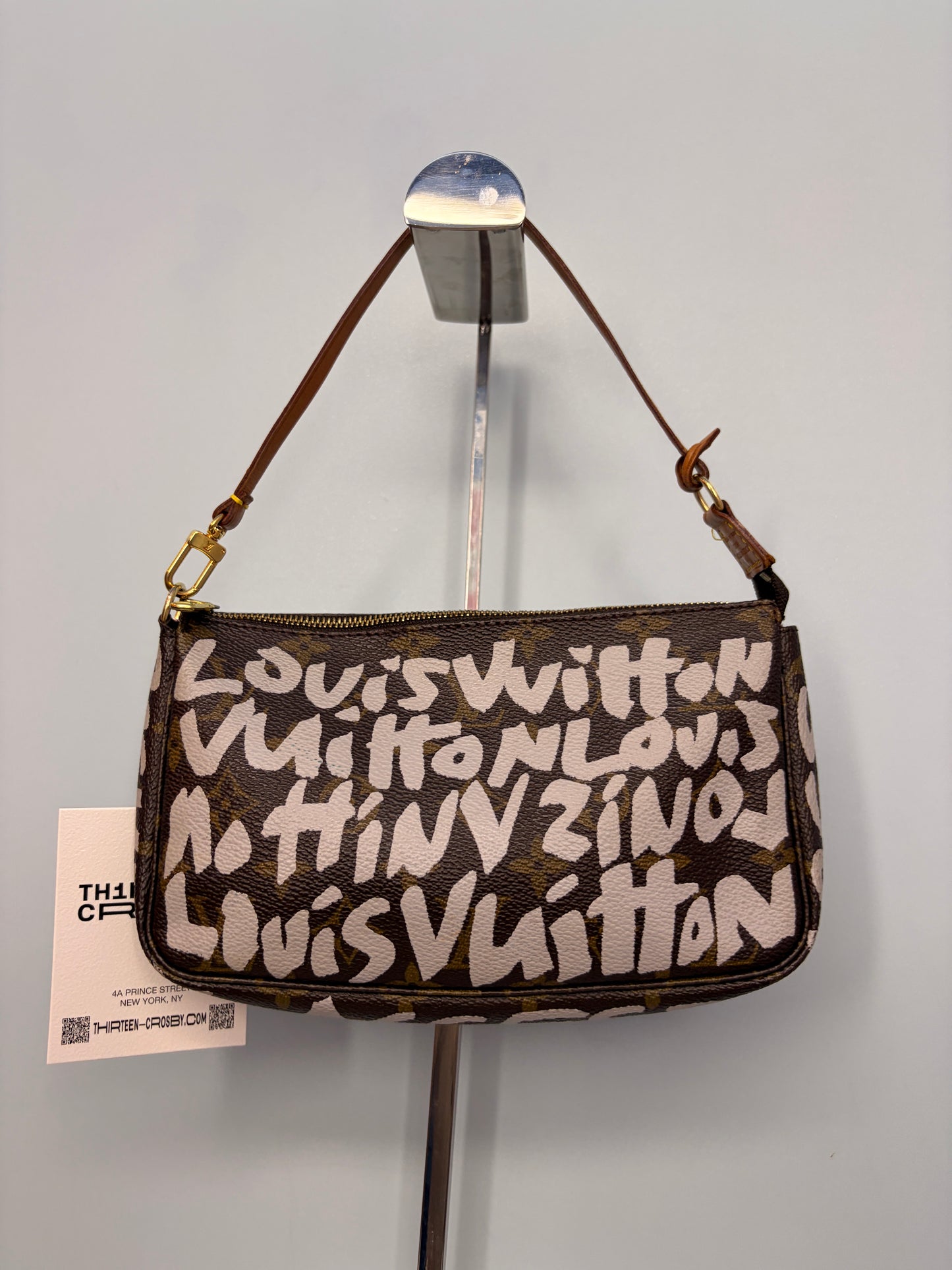 Louis Vuitton Graffiti Pochette in White
