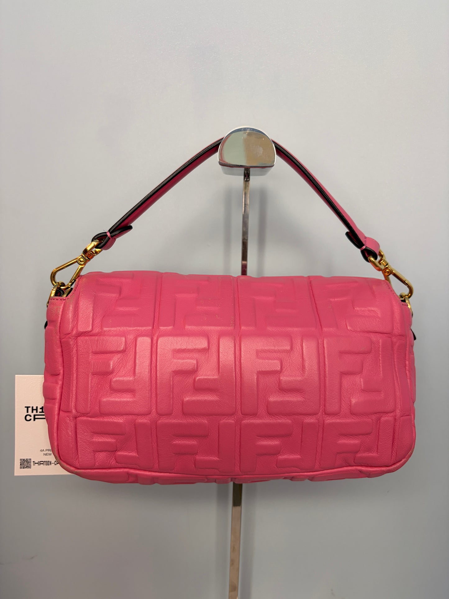 Fendi Pink Nappa 1974 Baguette