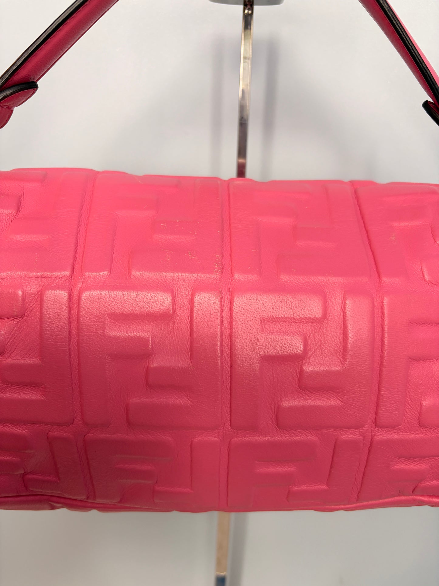 Fendi Pink Nappa 1974 Baguette
