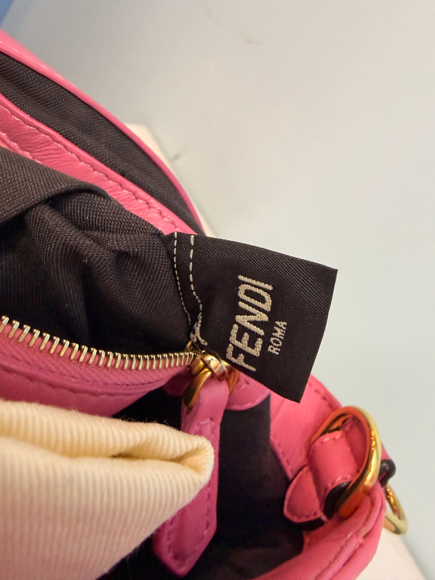 Fendi Pink Nappa 1974 Baguette
