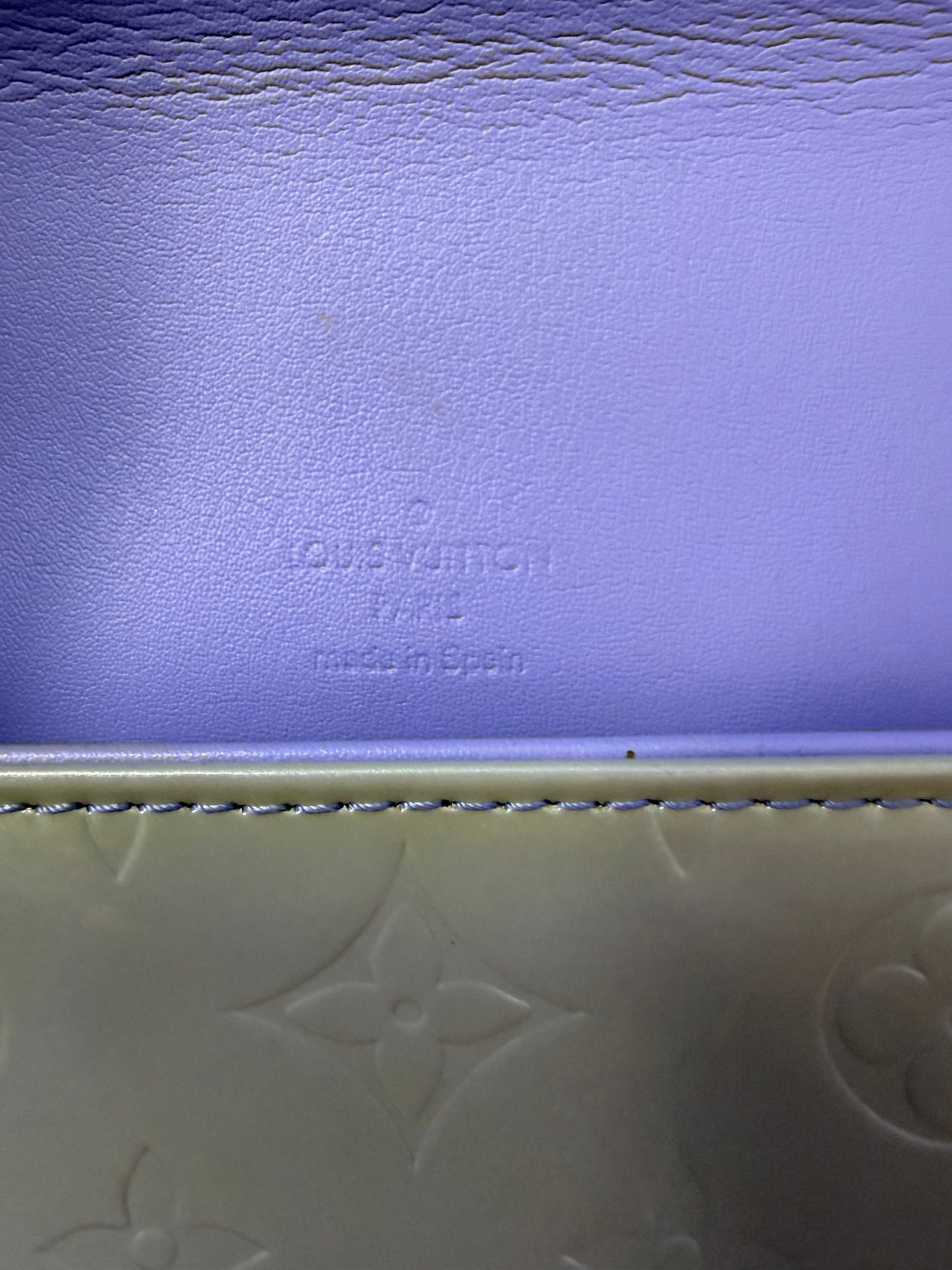 Louis Vuitton Thompson Vernis Bag in Blue