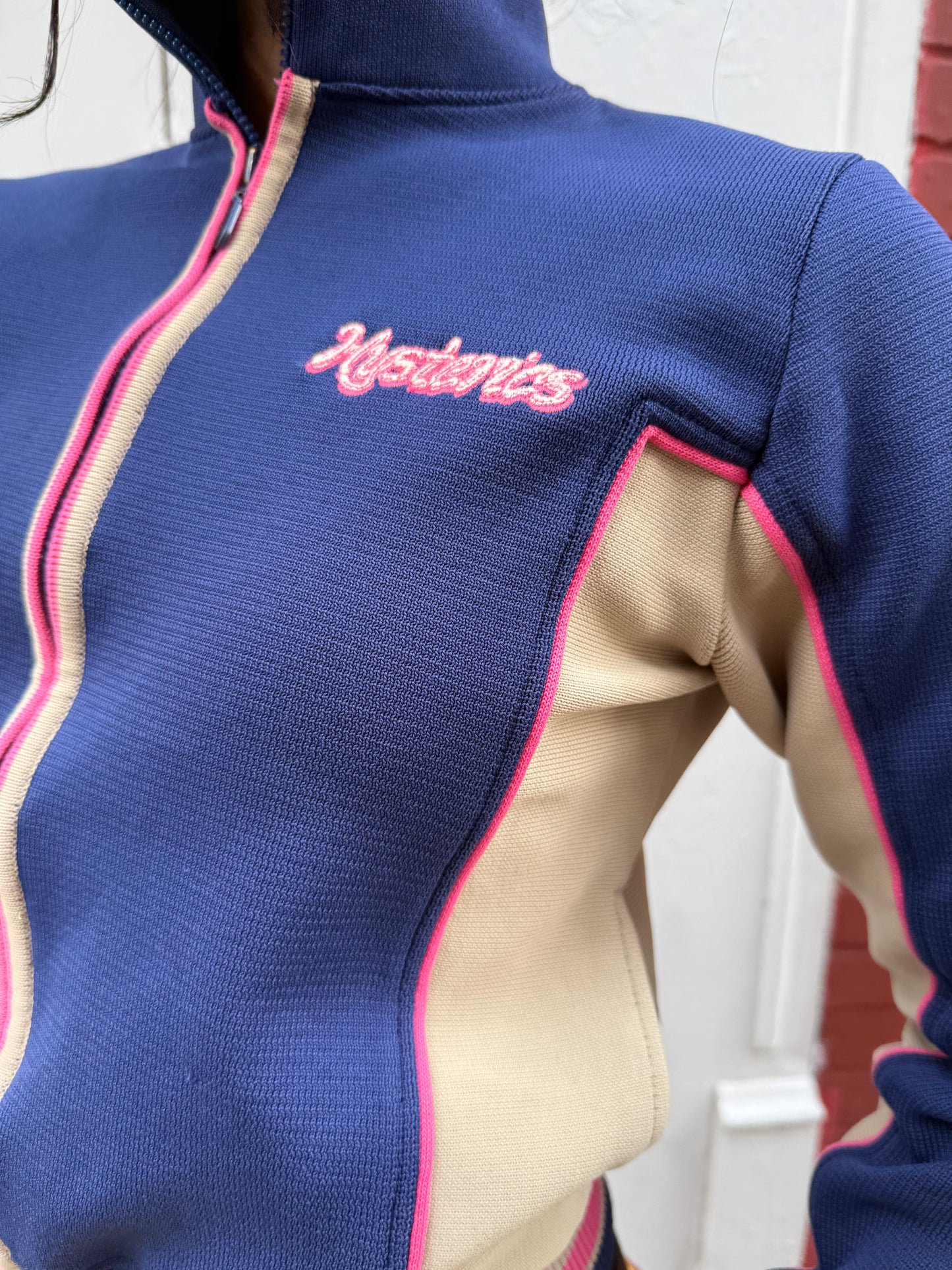 Hysteric Glamour Y2K Navy & Pink Trim Track Jacket