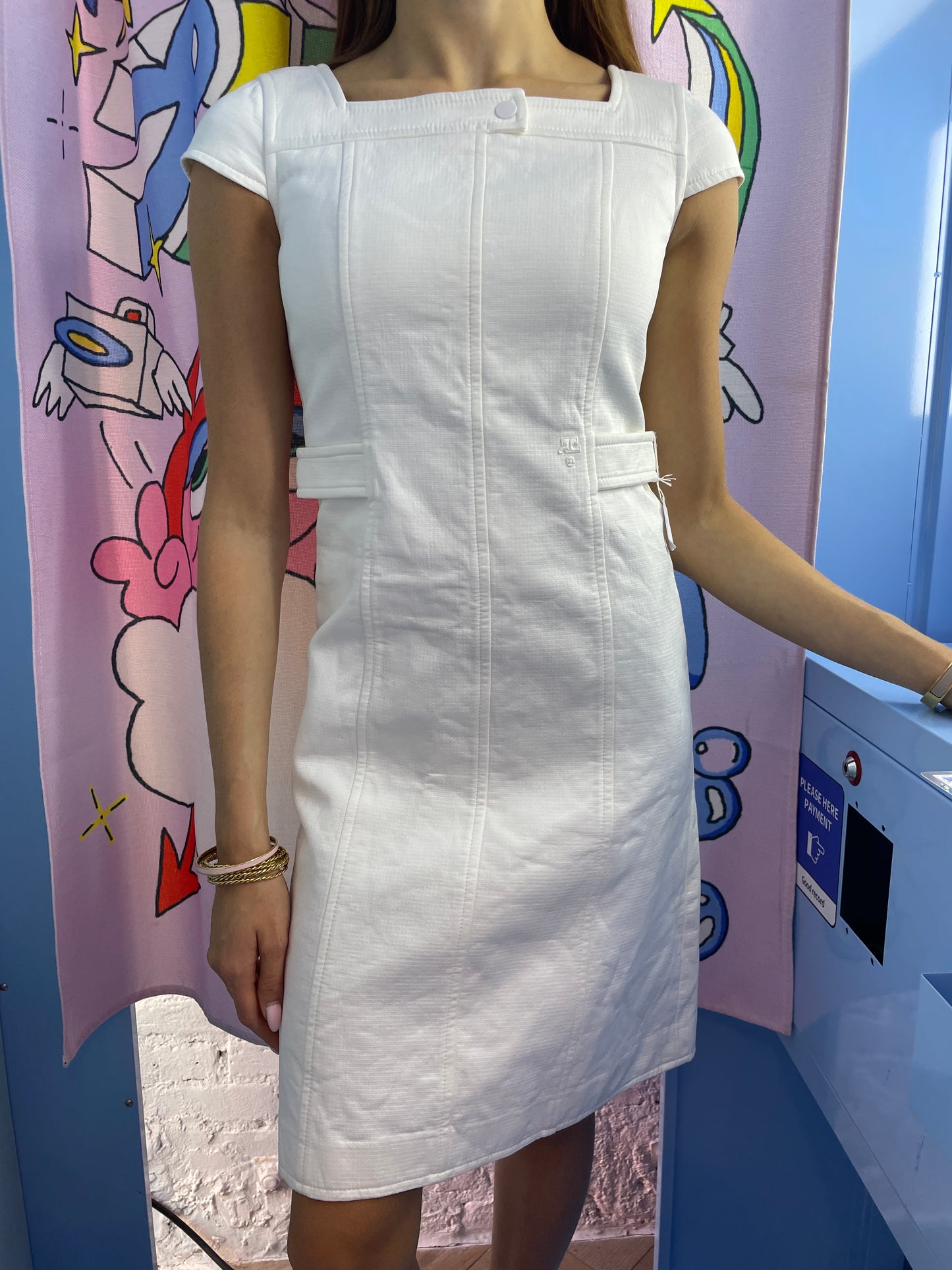Courrèges Vintage White Dress