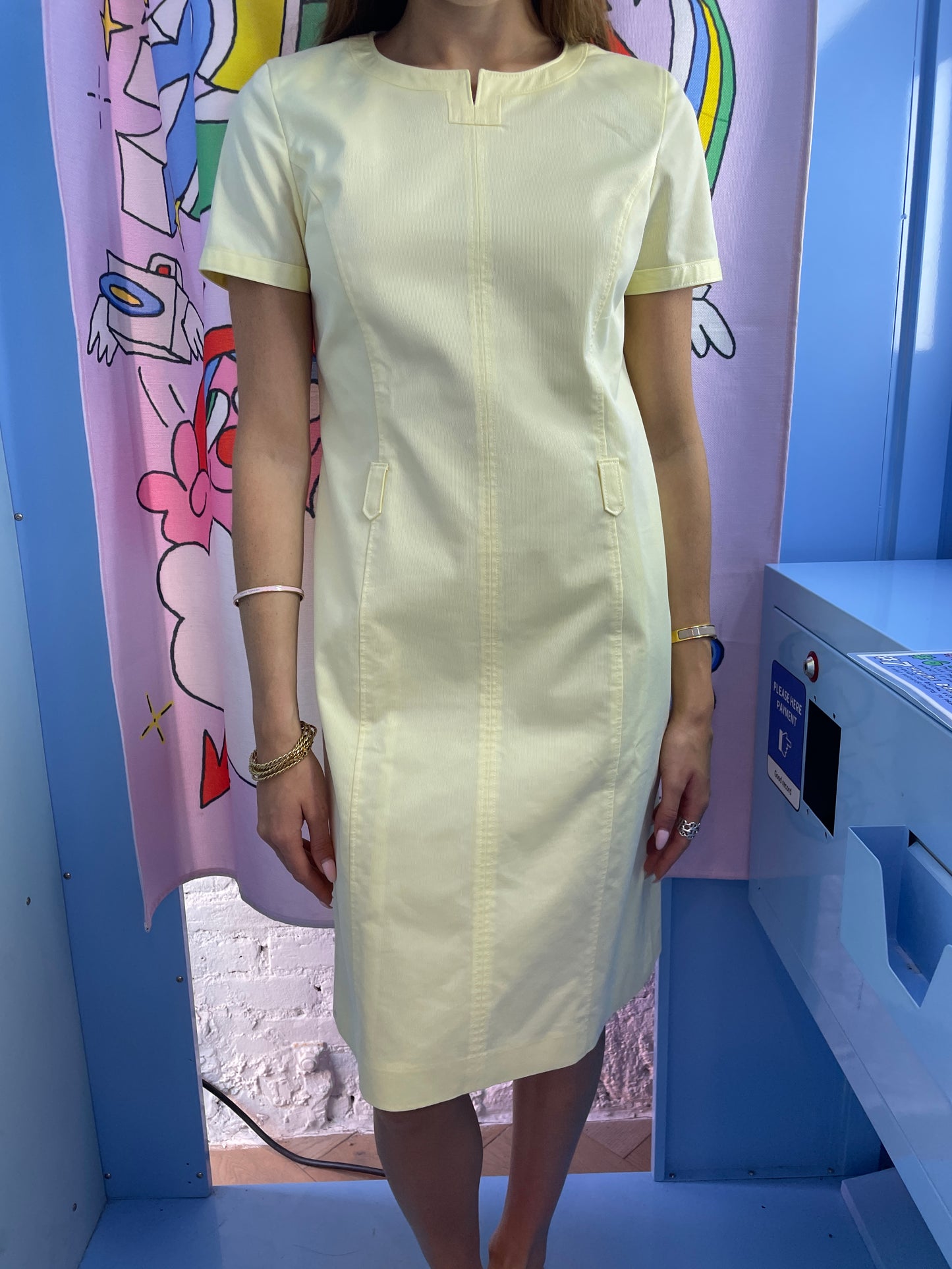 Courrèges Vintage Pastel Yellow Dress