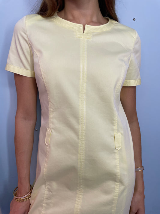 Courrèges Vintage Pastel Yellow Dress
