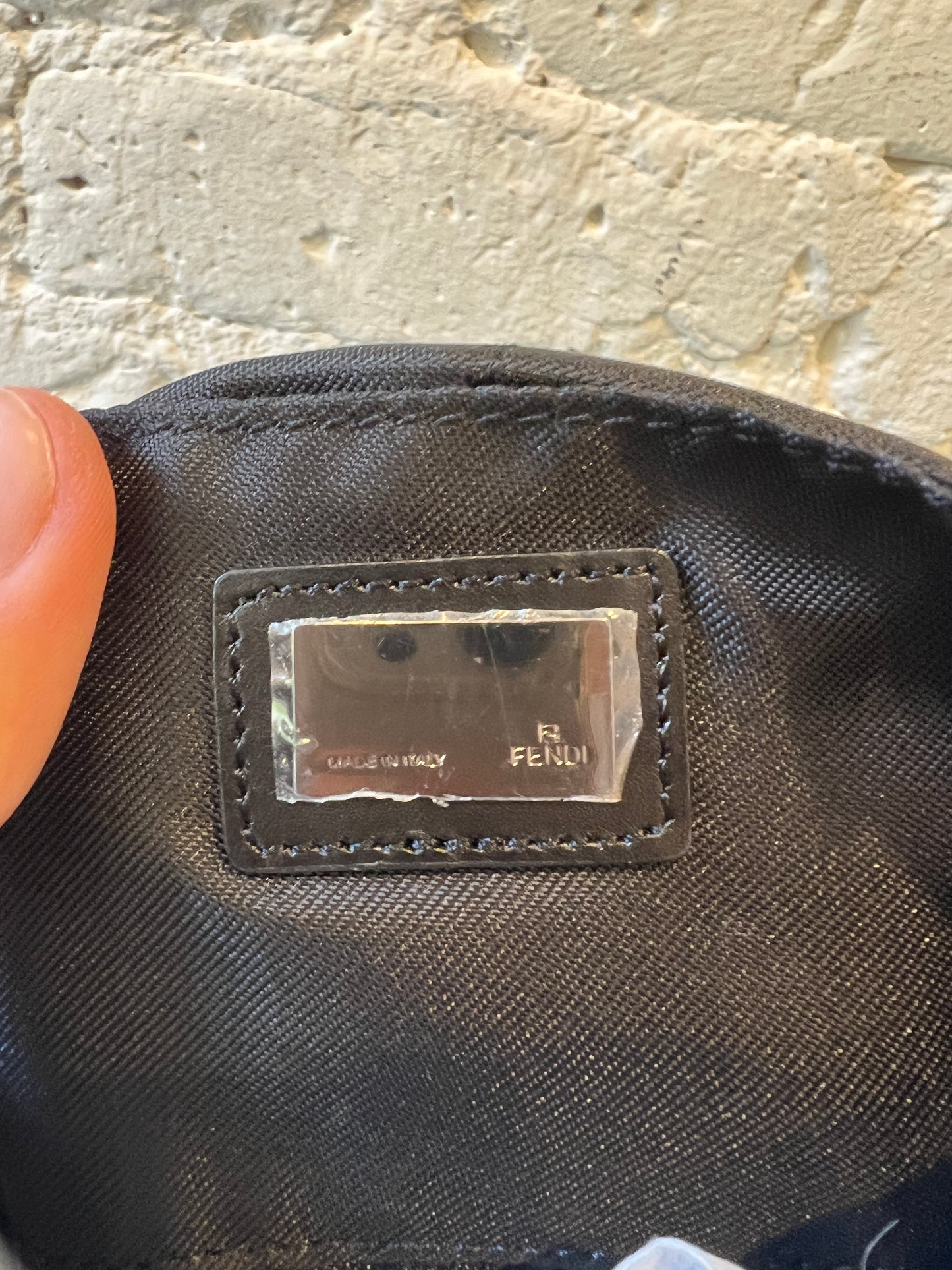 Fendi Zucca Mini Mamma Baguette in Black