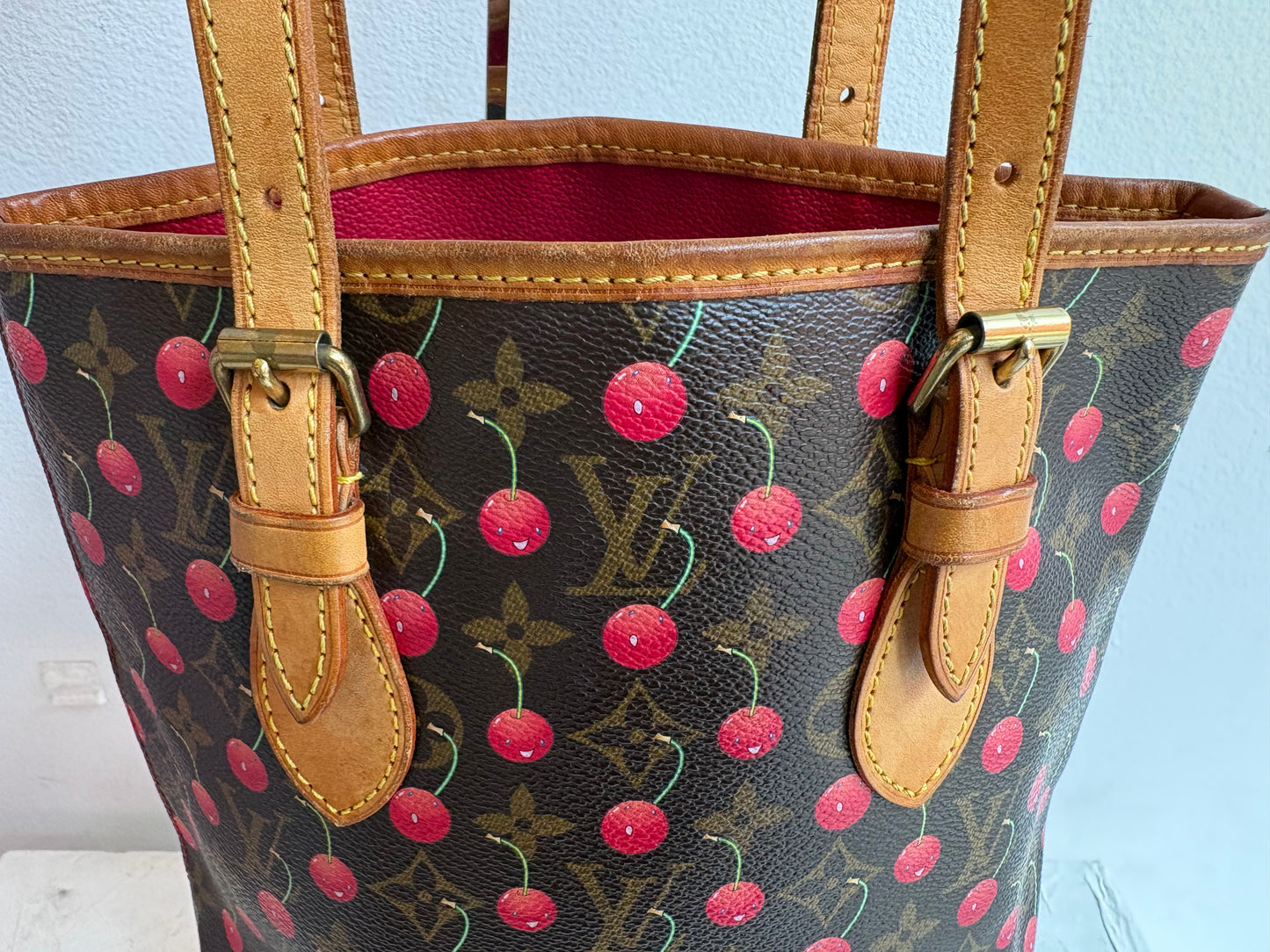 Louis Vuitton x Takashi Murakami Cherry Petit Bucket