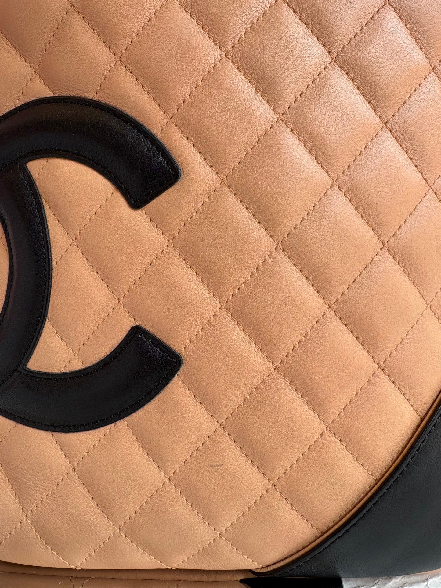 Chanel Cambon Medium Messenger Bag in Beige and Black