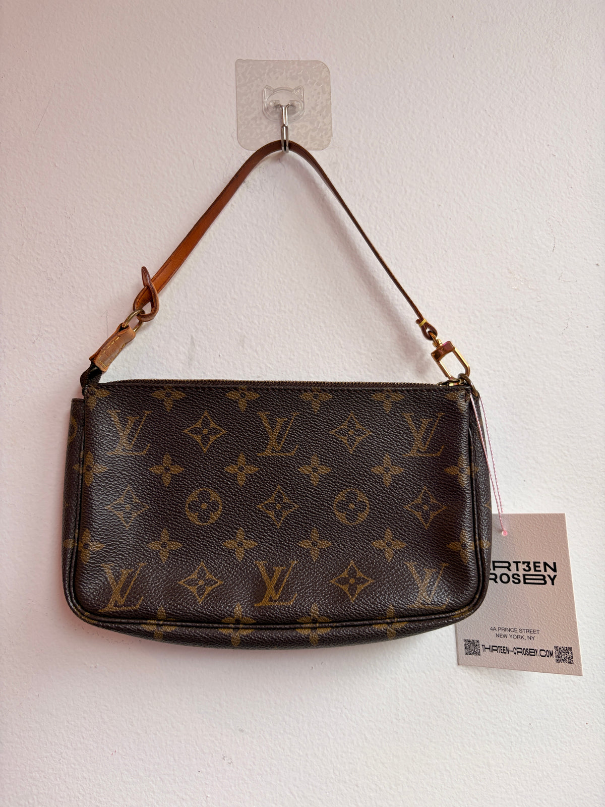 Louis Vuitton 2002 Monogram Canvas Pochette Accessoires Shoulder Bag