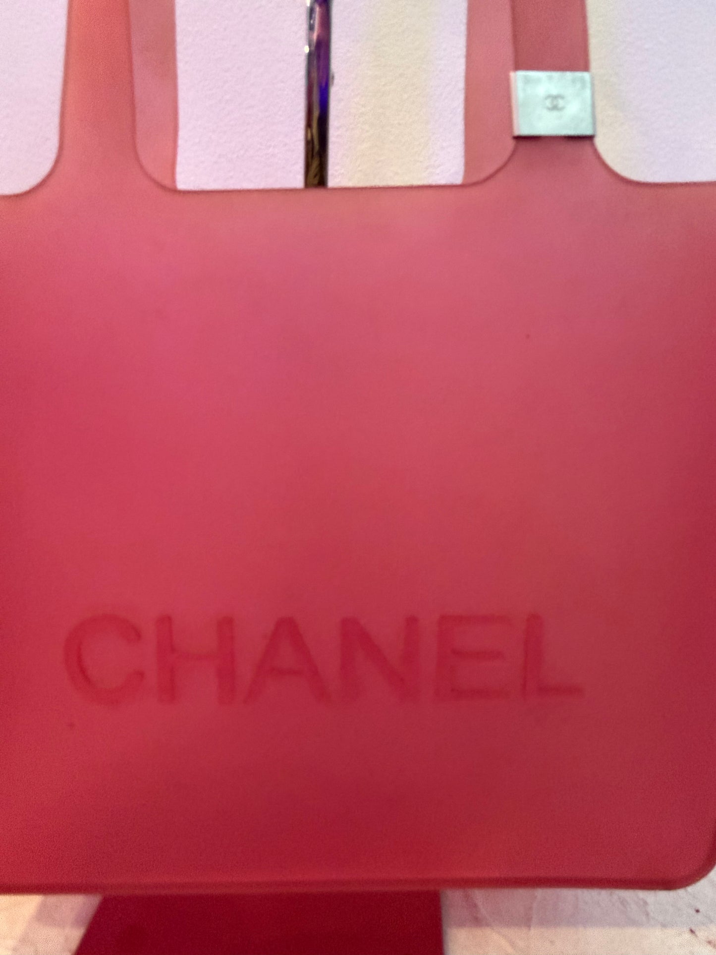 Chanel Pink Jelly Tote