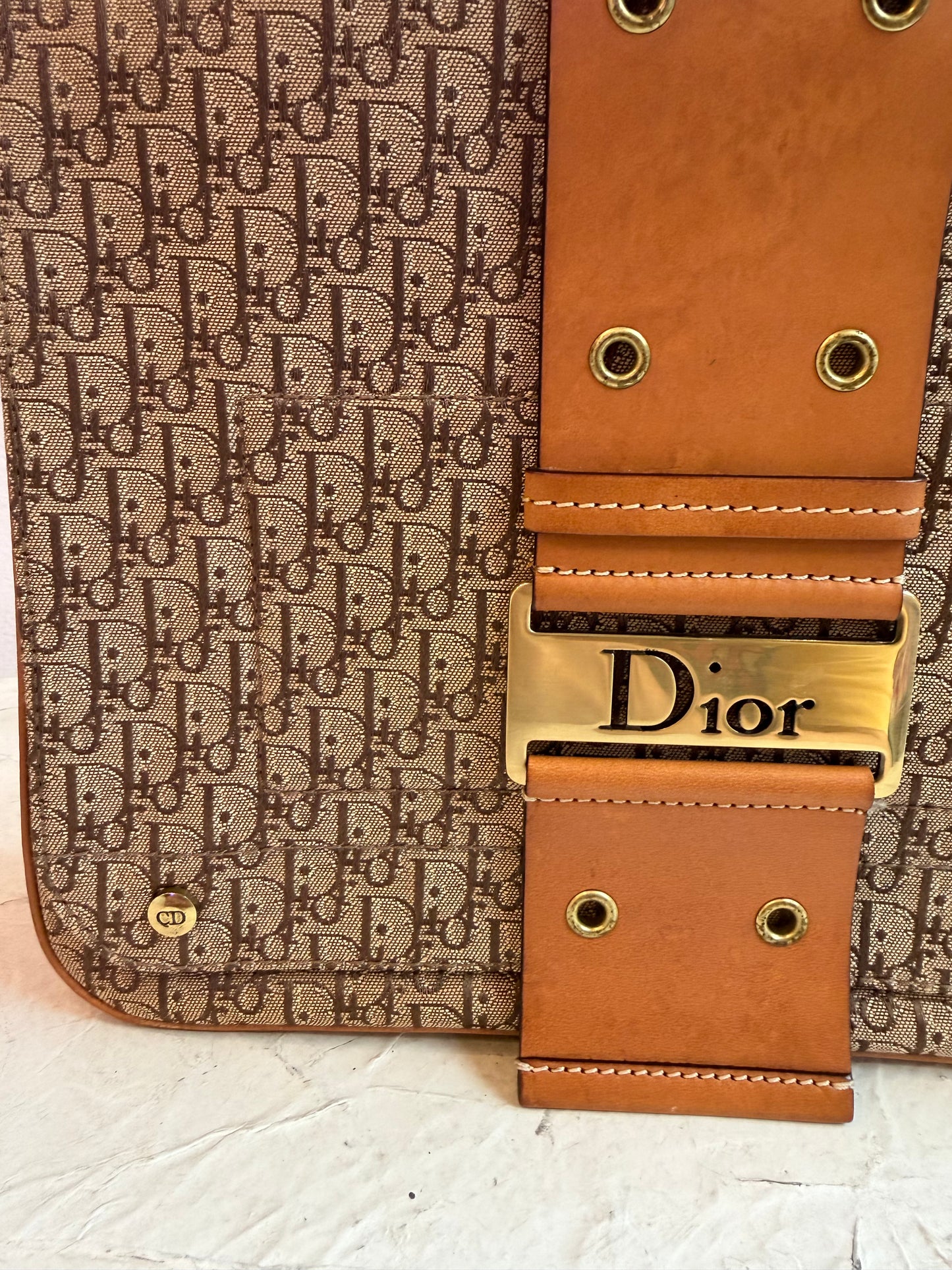 Christian Dior Diorissimo Street Chic Messenger Bag in Brown