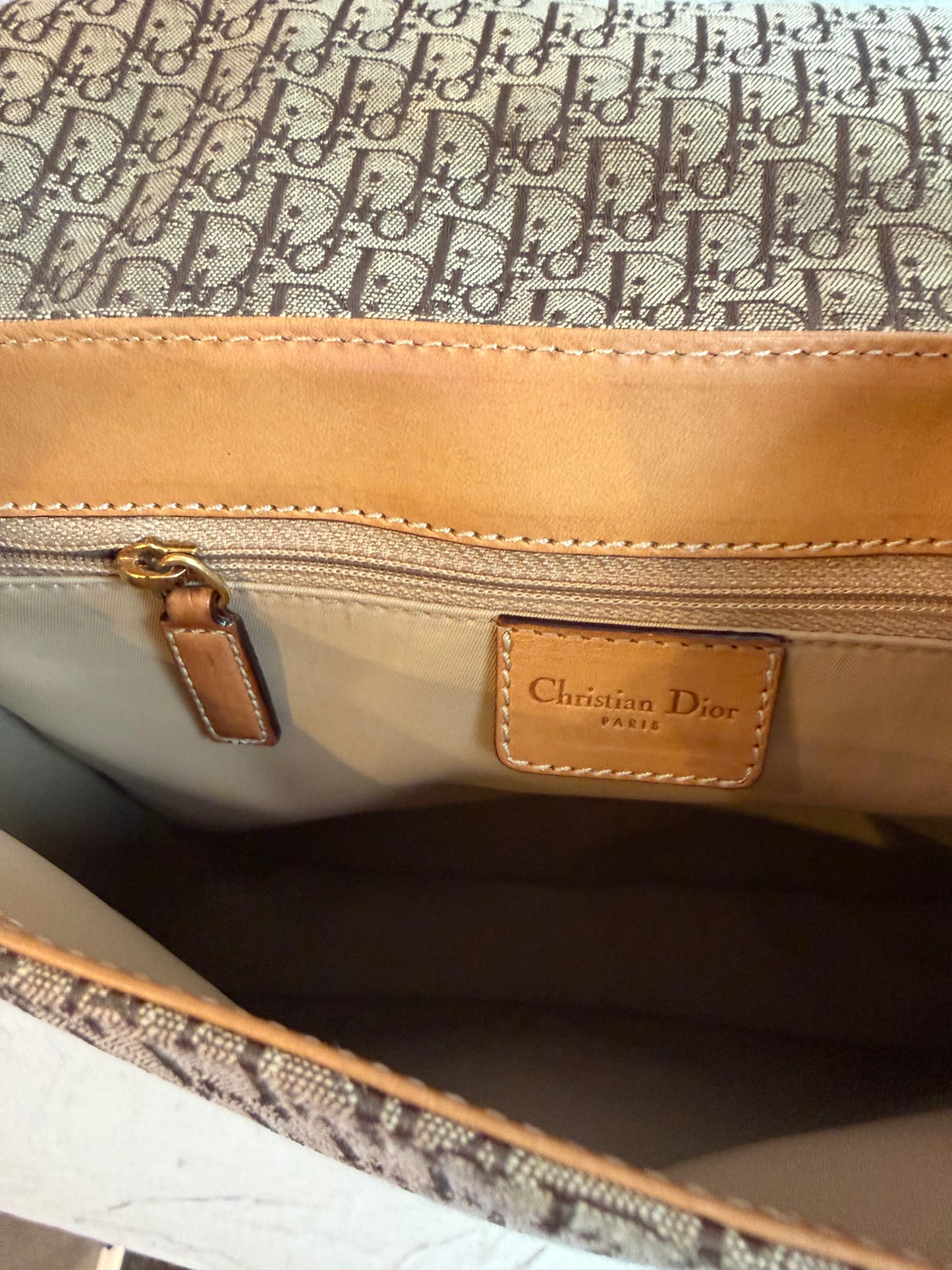 Christian Dior Diorissimo Street Chic Messenger Bag in Brown