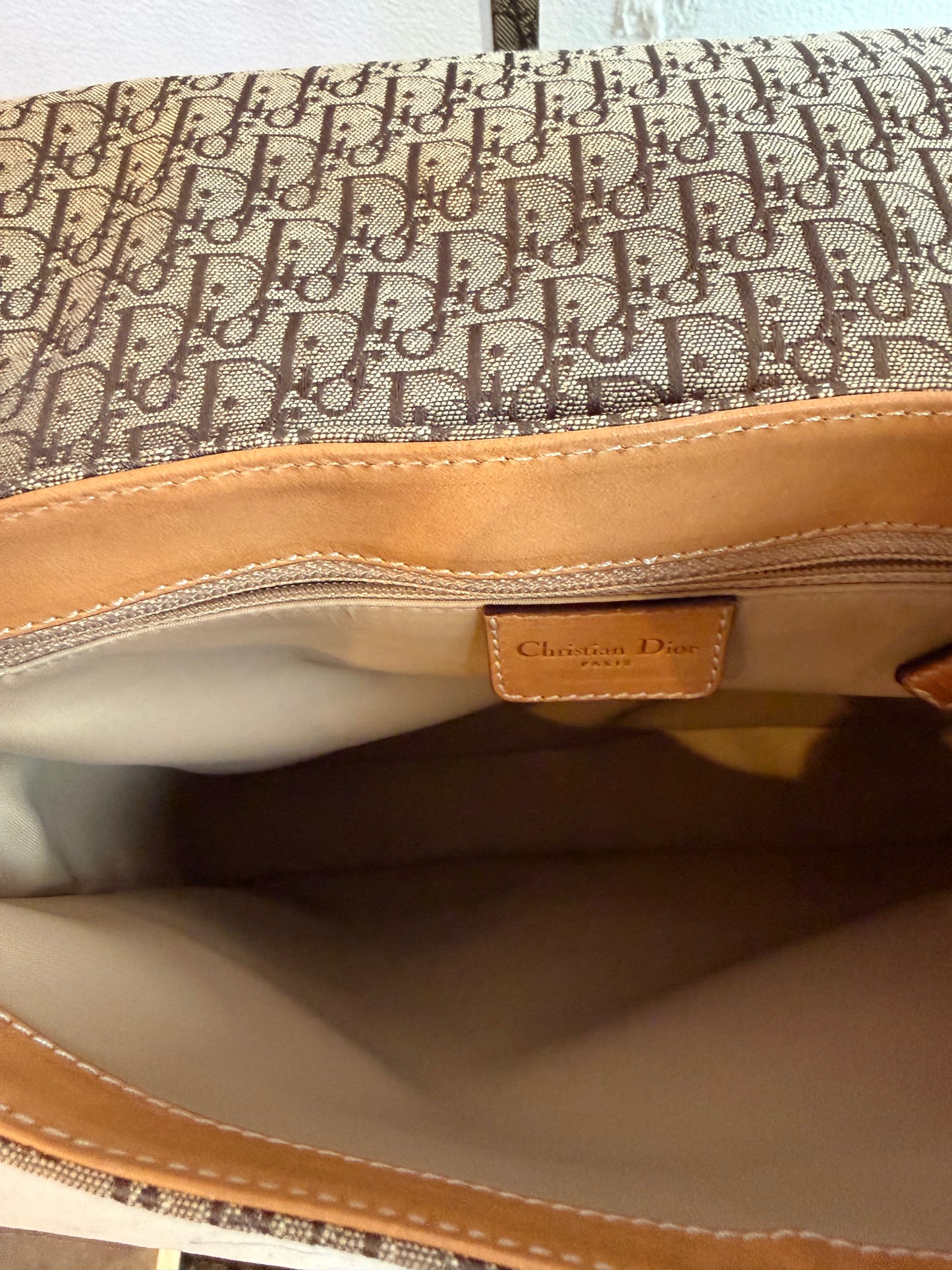 Christian Dior Diorissimo Street Chic Messenger Bag in Brown