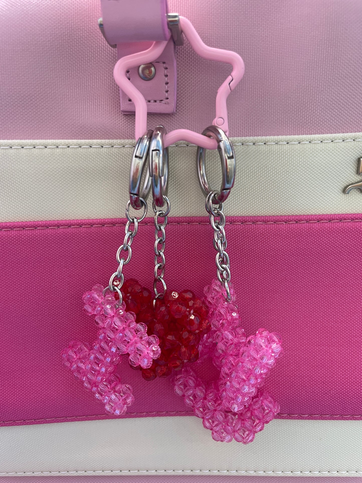 I Heart NY Beaded Keychain