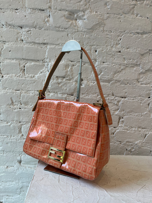 Fendi Mamma Baguette Zucchino Bag – Orange Vinyl