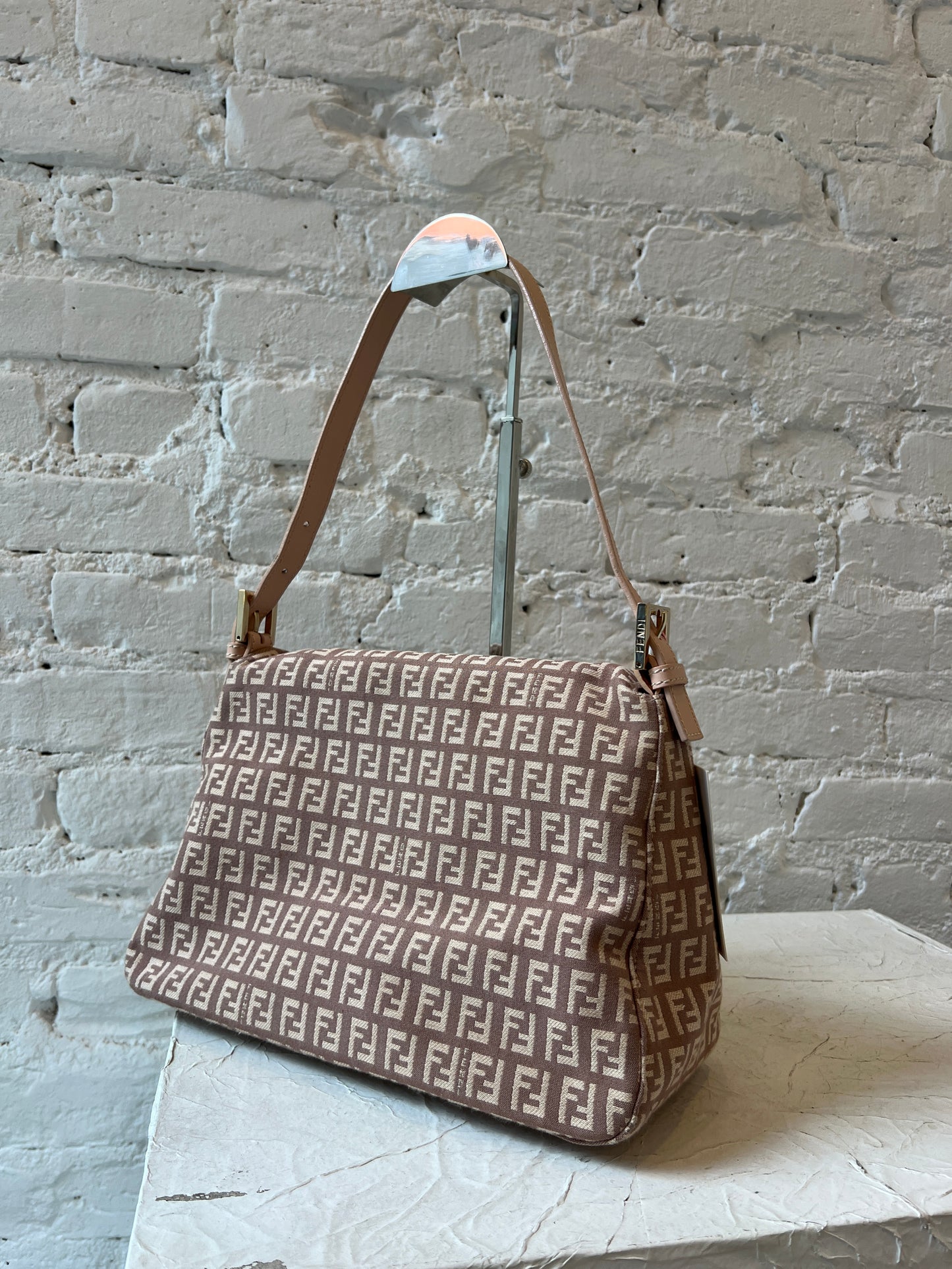 Fendi Zucchino Mamma Baguette – Pink