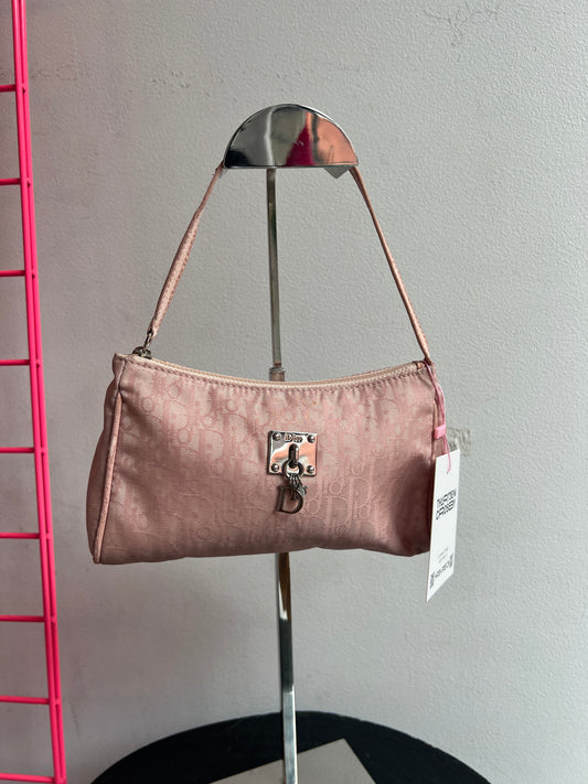 Mini Christian Dior Trotter Pochette in Rose Pink