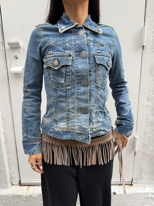 Hysteric Glamour Y2K Denim Logo Graphic Jacket 92