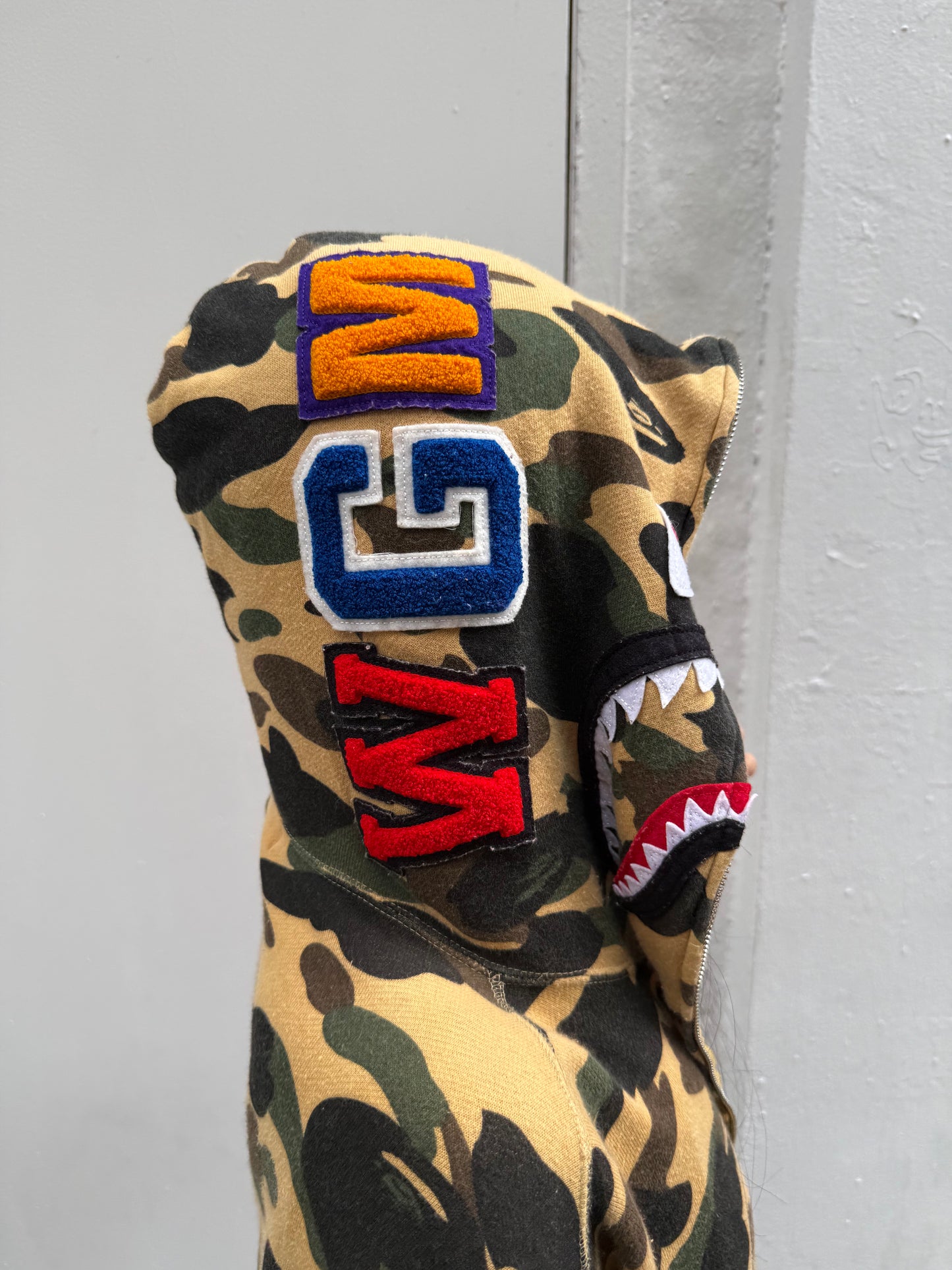 BAPE Y2K Camo Cropped Full Zip Hoodie