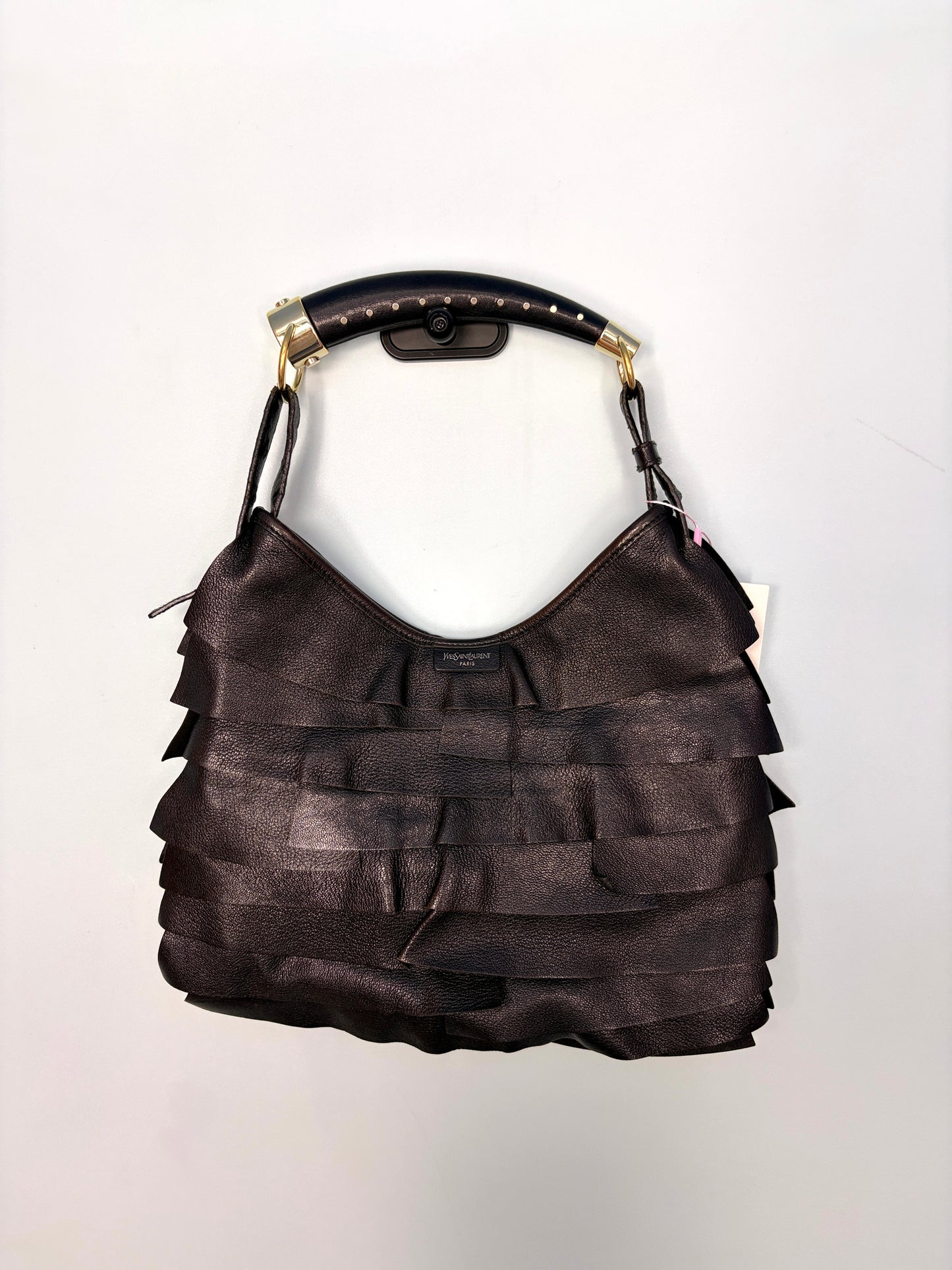 Yves Saint Laurent Rive Gauche Mombasa Bag with Ruffled Leather Layers